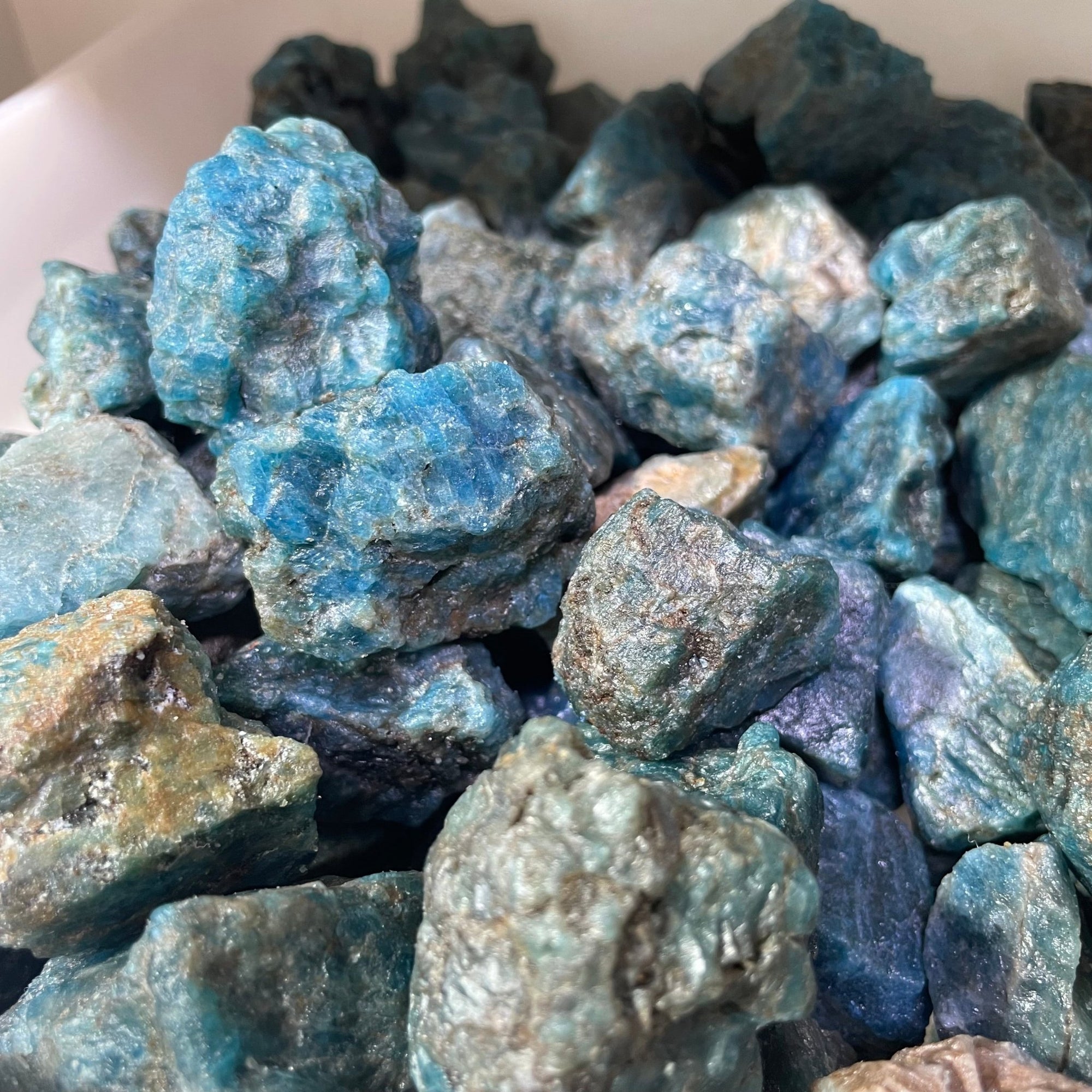 Blue Apatite Raw - RockZ Sourcing Hub