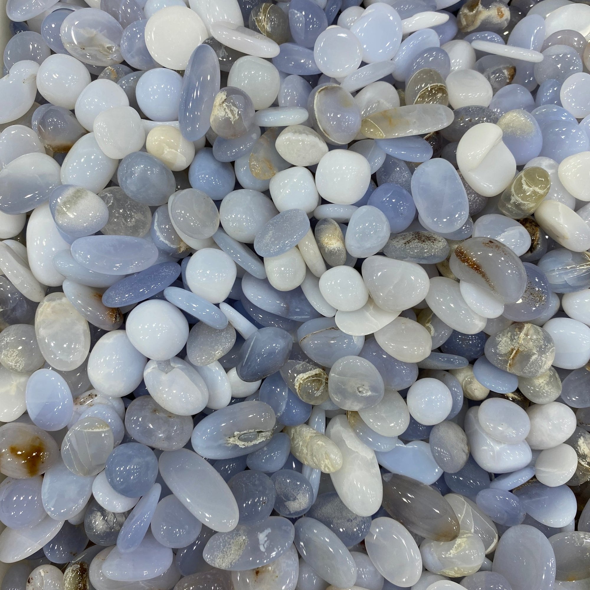 Blue Chalcedony Tumblestone - RockZ Sourcing Hub
