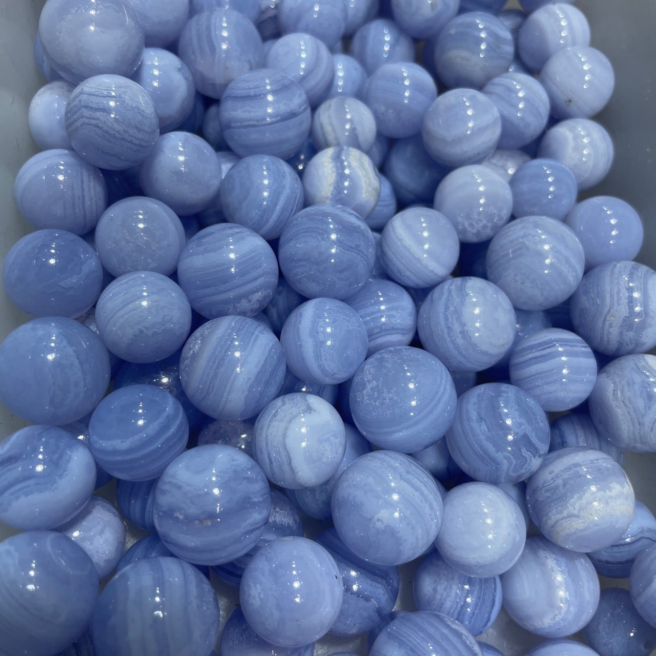 Blue Lace Agate Sphere - Grade A - RockZ Sourcing Hub