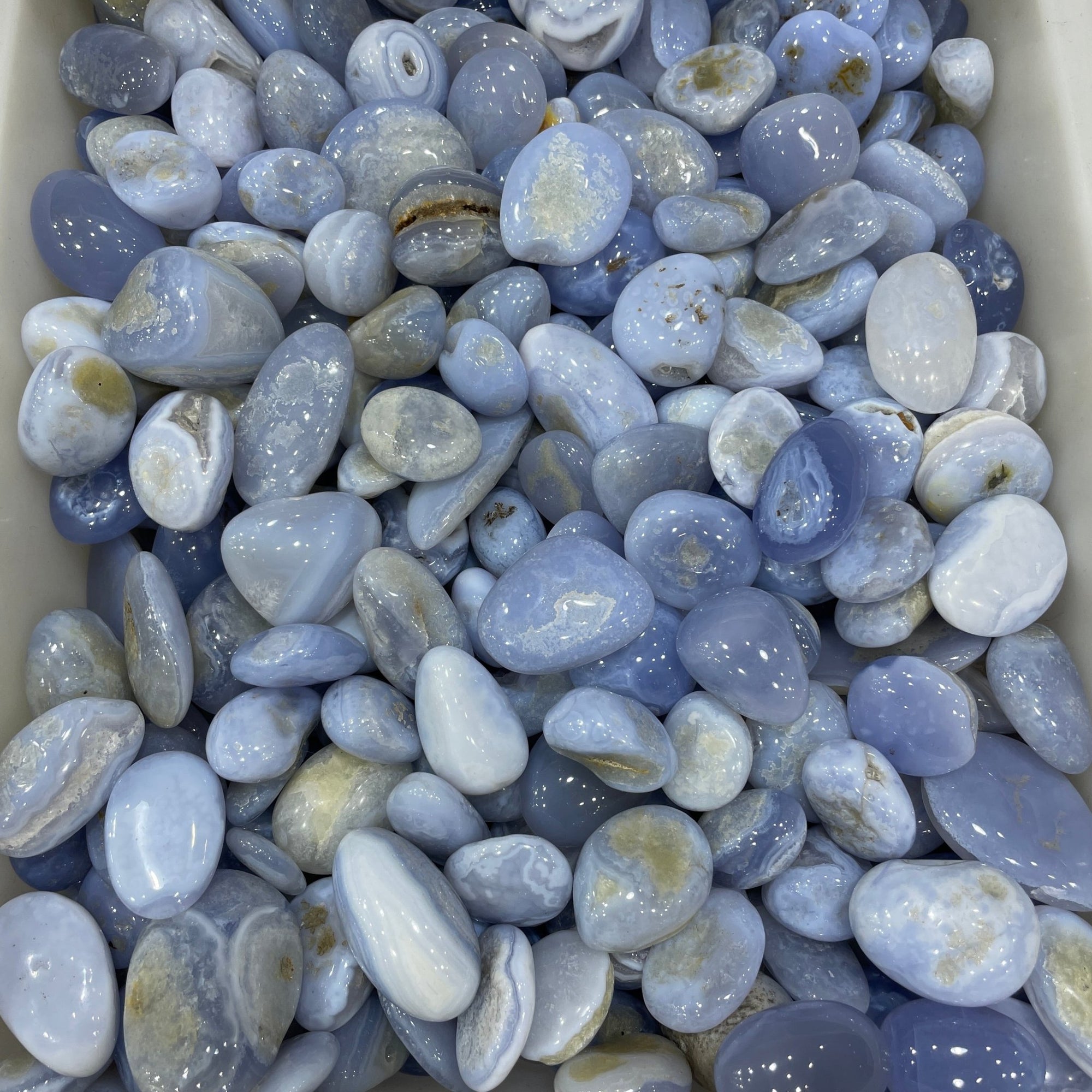 Blue Lace Agate Tumblestone - RockZ Sourcing Hub