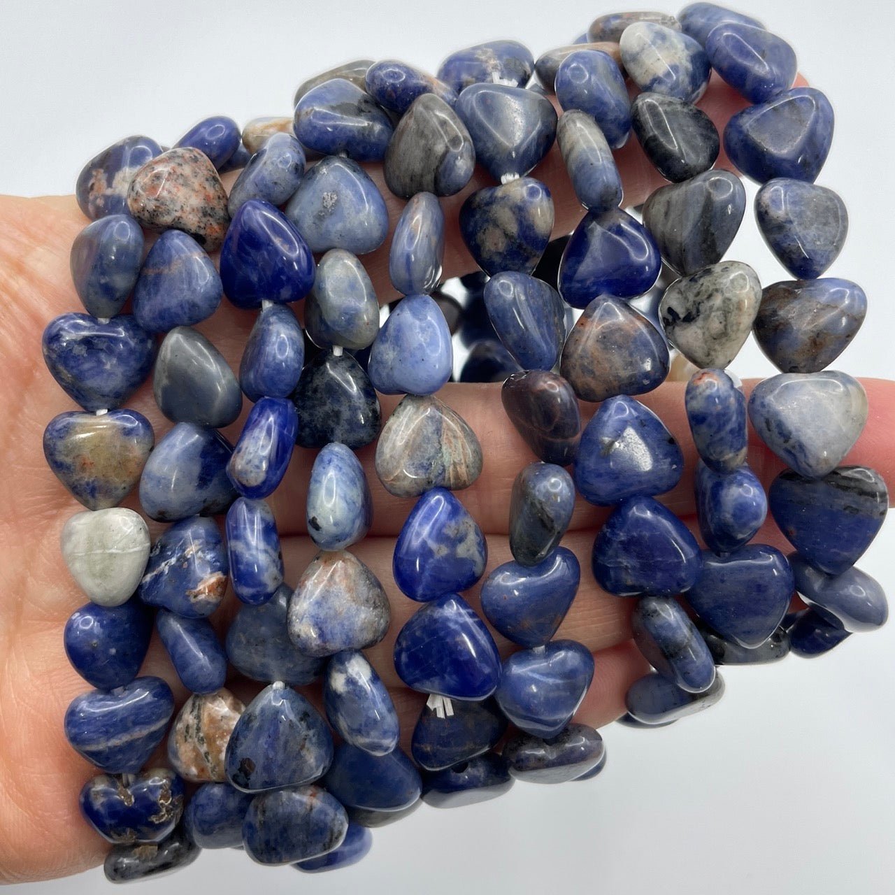 Blue Sodalite Heart - Shape Stretch Bracelet - RockZ Sourcing Hub