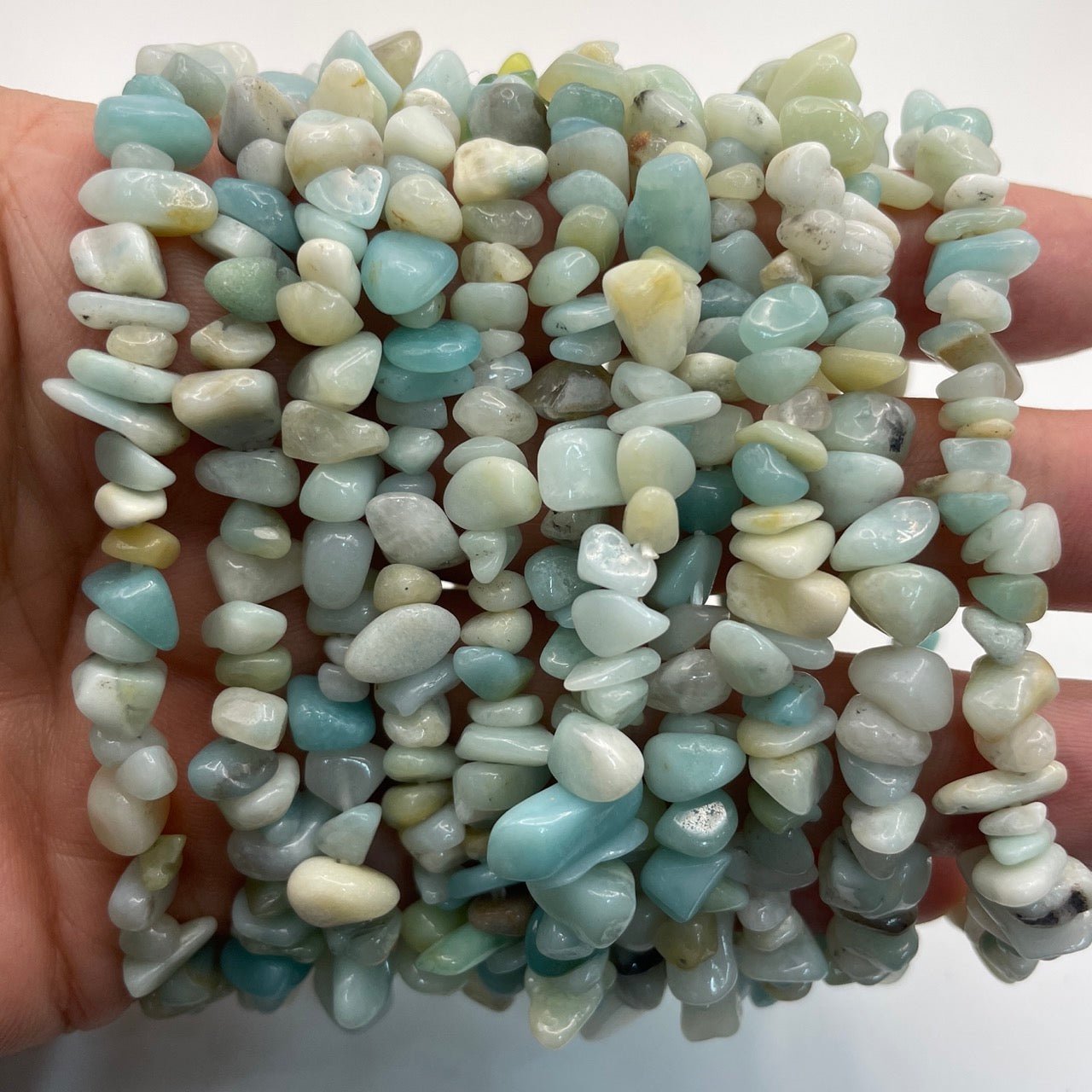 Caribbean Calcite Drilled Chips Bracelet - RockZ Sourcing Hub