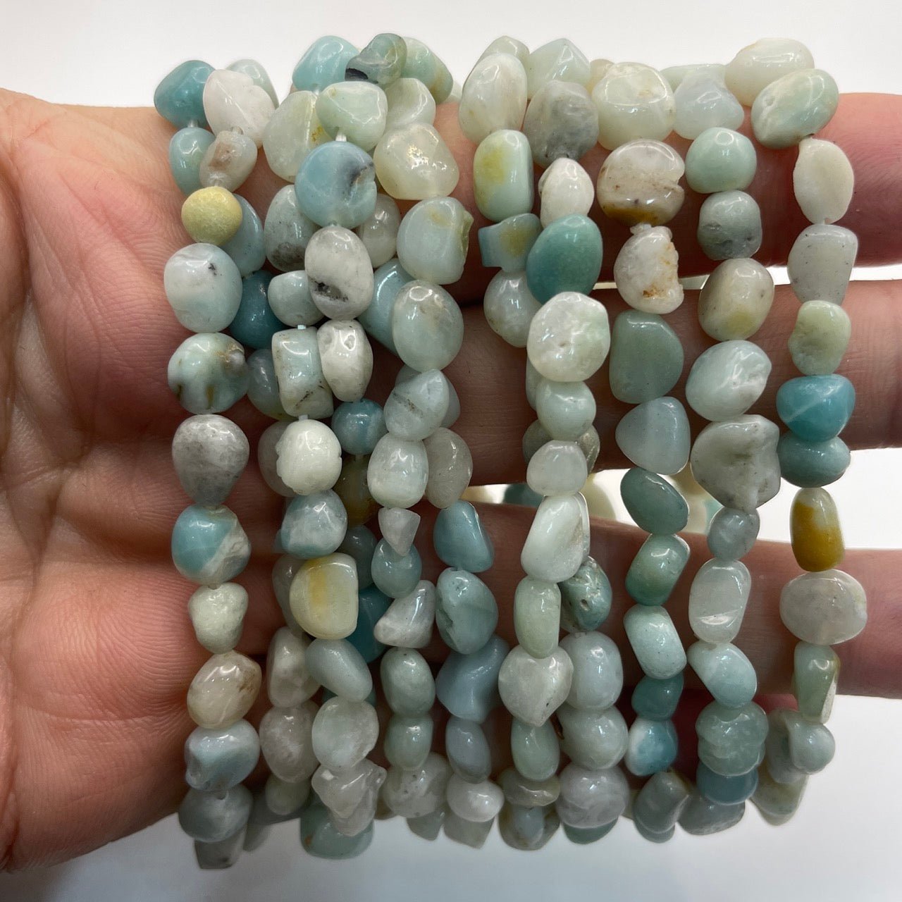 Caribbean Calcite Drilled Nugget Stretch Bracelet - RockZ Sourcing Hub
