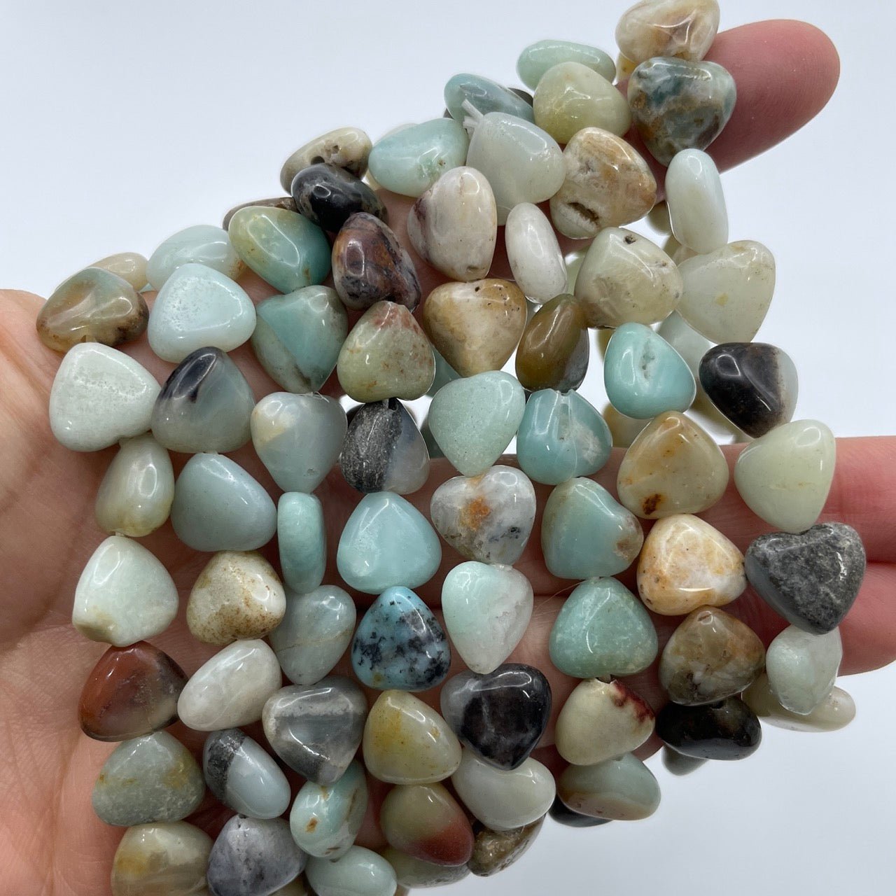 Caribbean Calcite Heart - Shape Stretch Bracelet - RockZ Sourcing Hub
