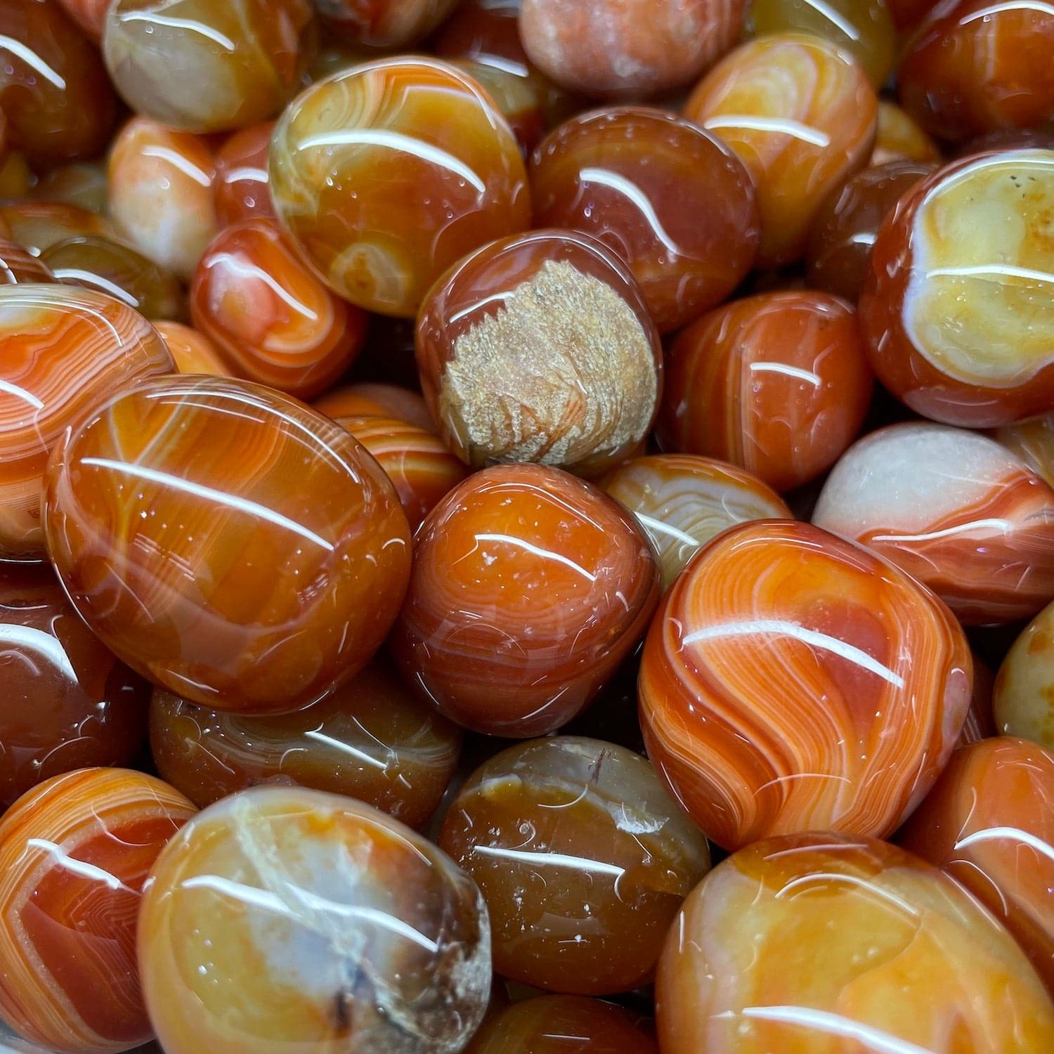 Carnelian Tumblestone - RockZ Sourcing Hub