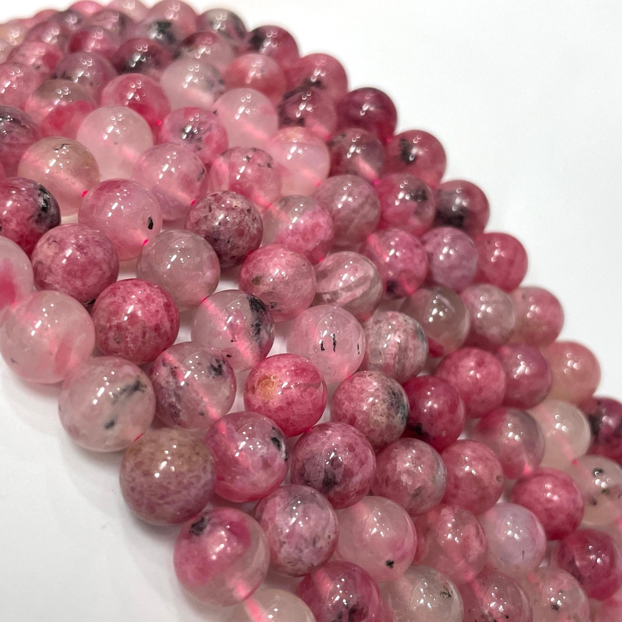 Cherry Rhodonite Bead Strand - RockZ Sourcing Hub