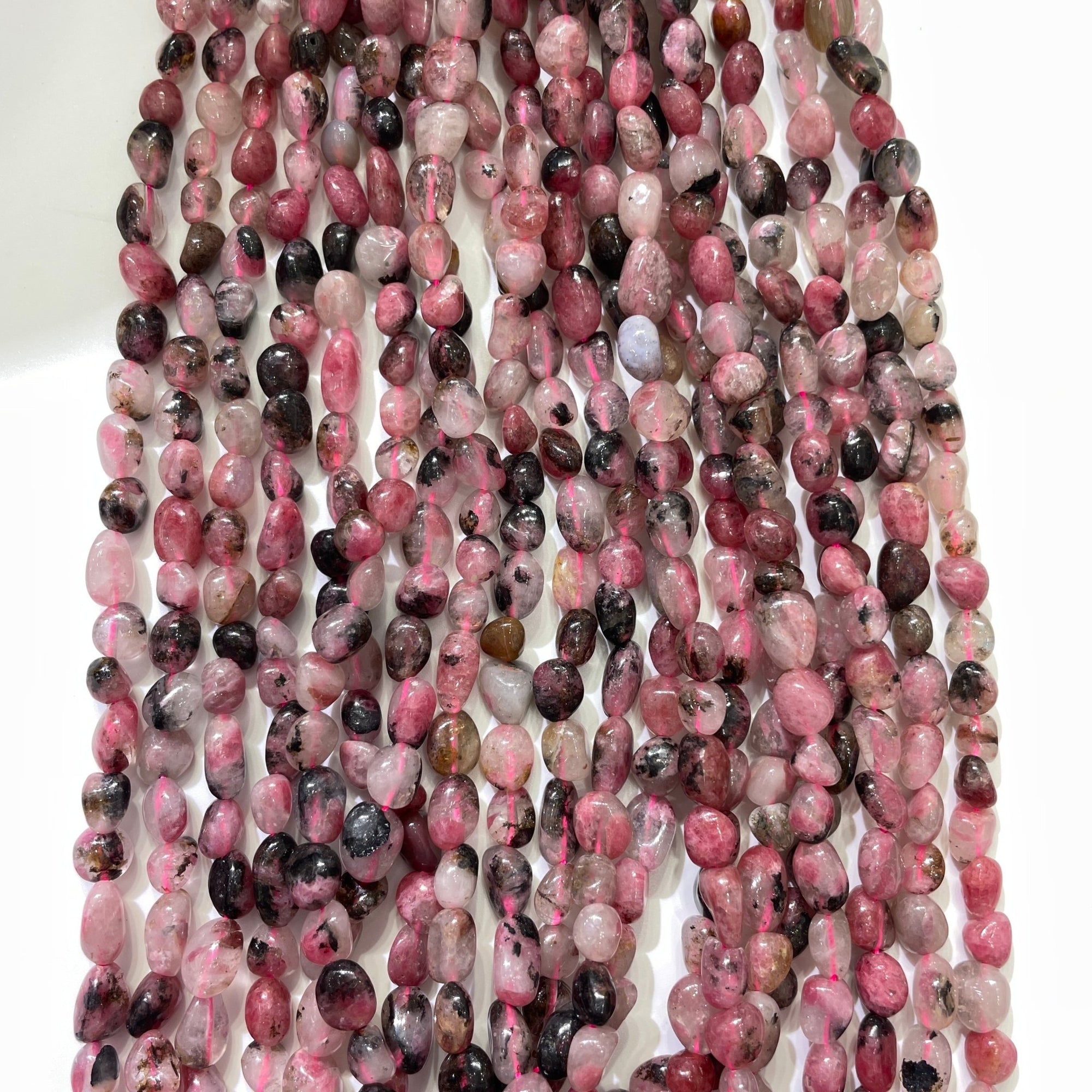Cherry Rhodonite Nugget Bead Strand - RockZ Sourcing Hub