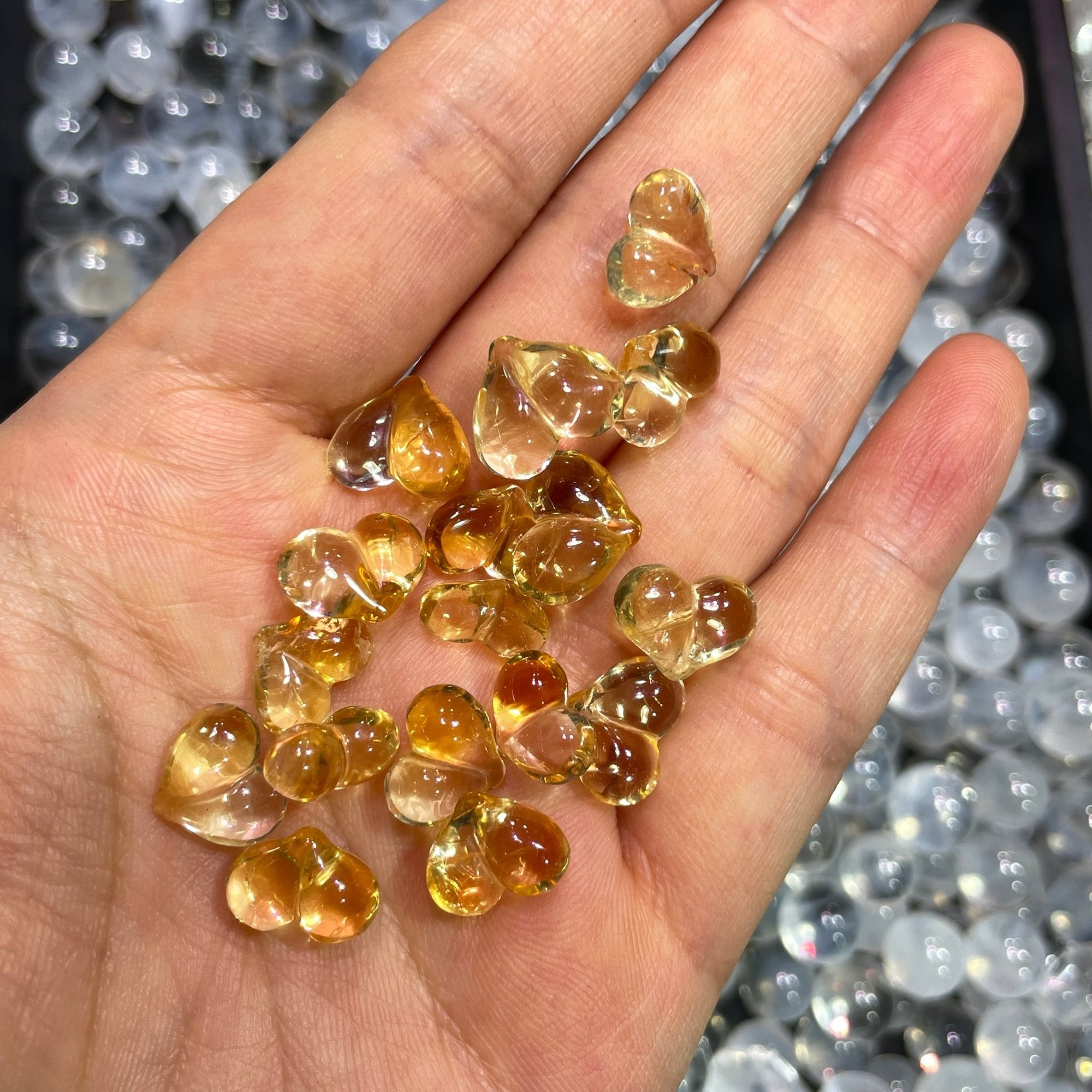 Citrine AAA Grade Peach Shaped Carved Stone - RockZ Sourcing Hub