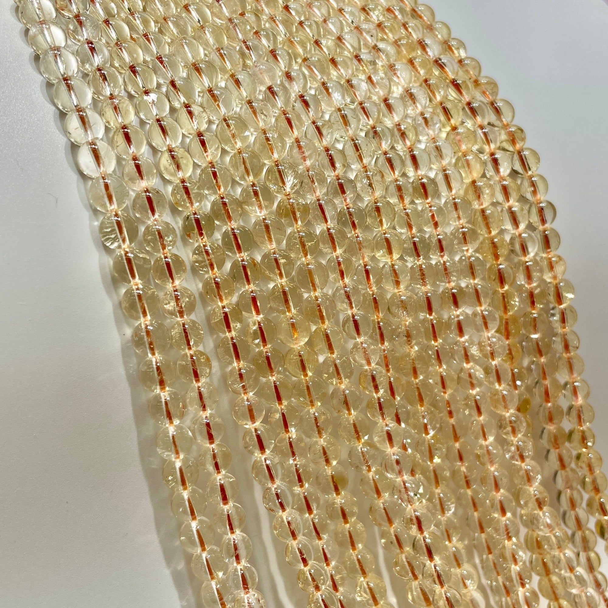 Citrine (Heat Treated Amethyst) Bead Strand - RockZ Sourcing Hub