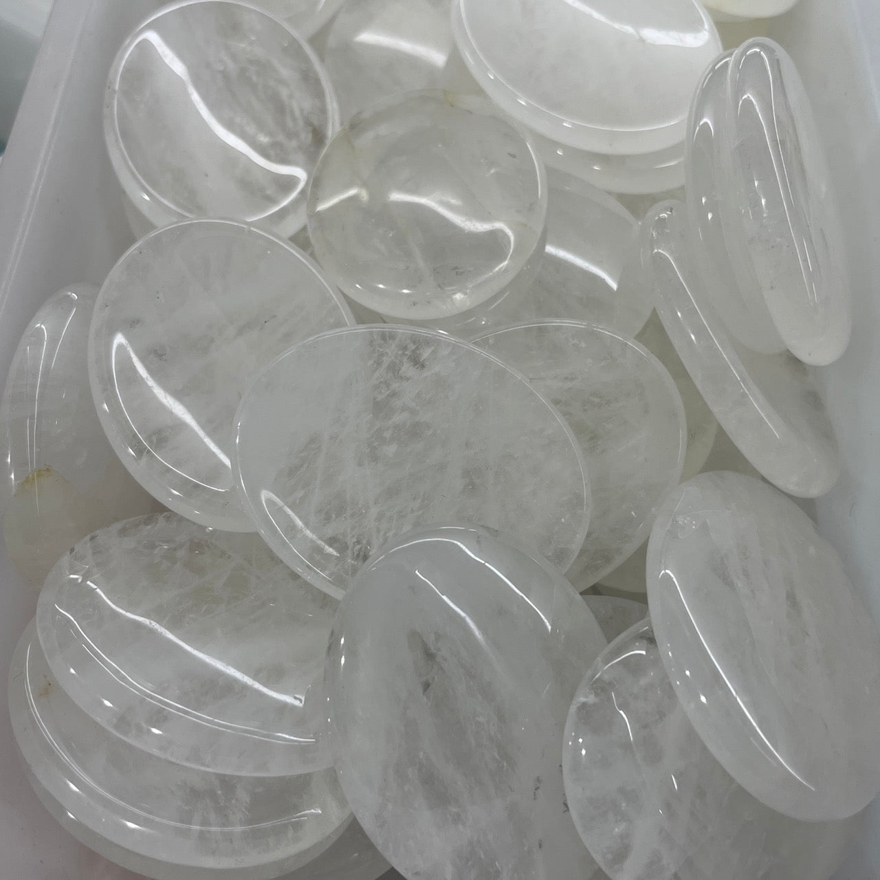 Clear Quartz Worry Stone - RockZ Sourcing Hub