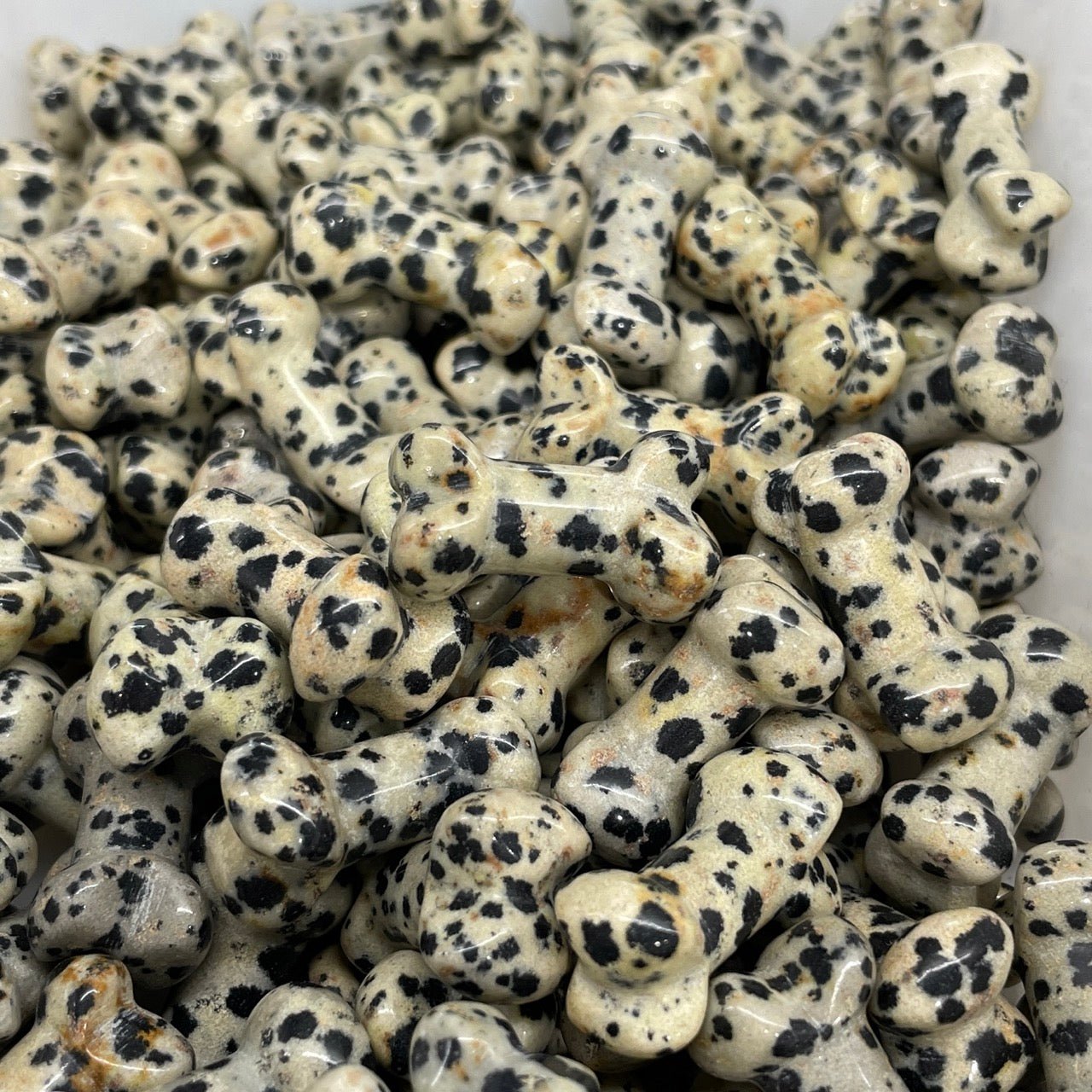 Dalmatian Jasper Dog Bone - RockZ Sourcing Hub