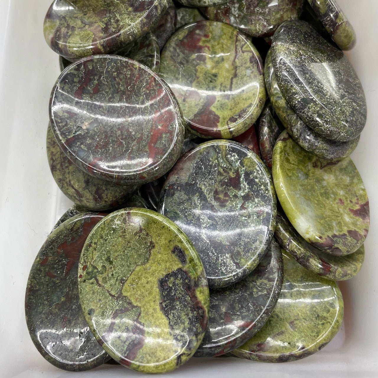 Dragon Blood Jasper Worry Stone - RockZ Sourcing Hub