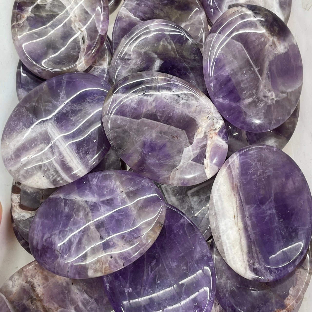 Dream Amethyst Worry Stone - RockZ Sourcing Hub