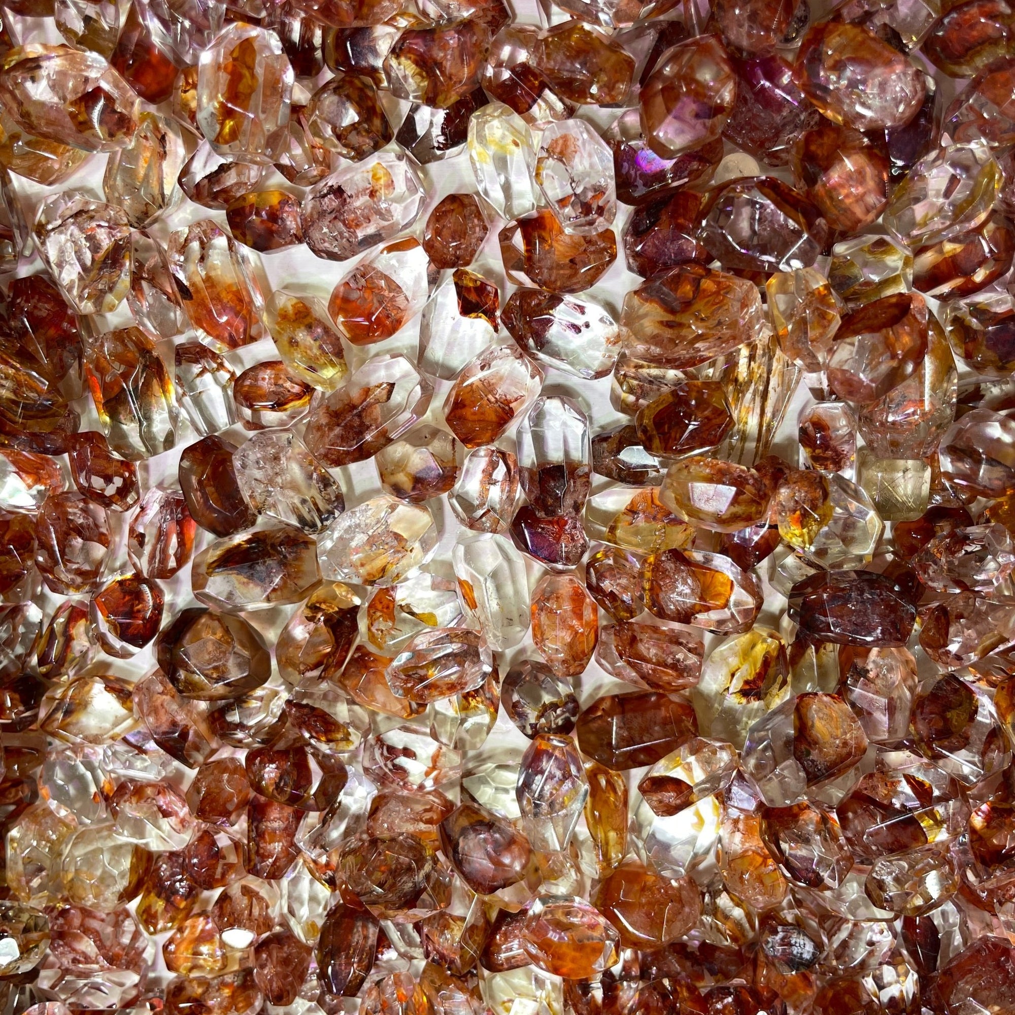 Fire Quartz AAA Grade Irregular Freeform Faceted Beads - RockZ Sourcing Hub