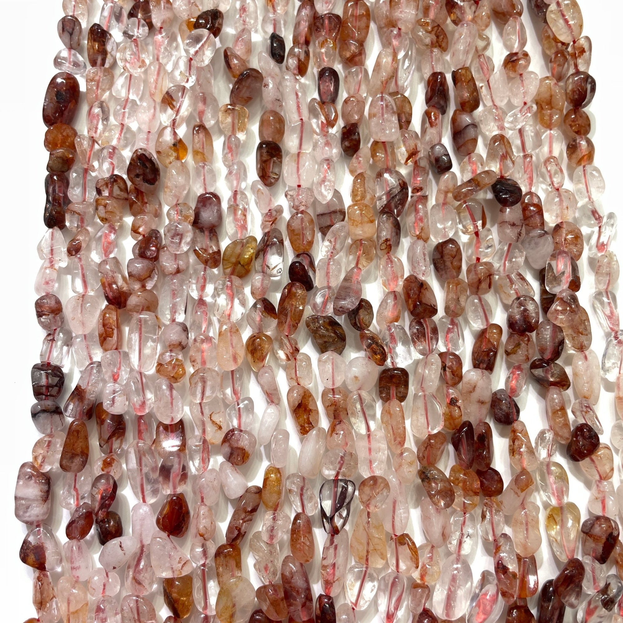 Fire Quartz Nugget Bead Strand - RockZ Sourcing Hub