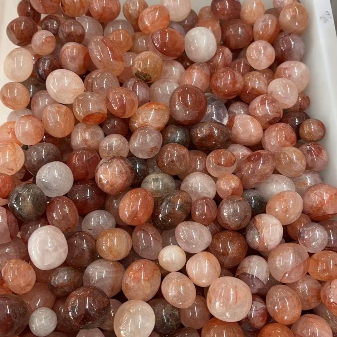 Fire Quartz Tumblestone - RockZ Sourcing Hub