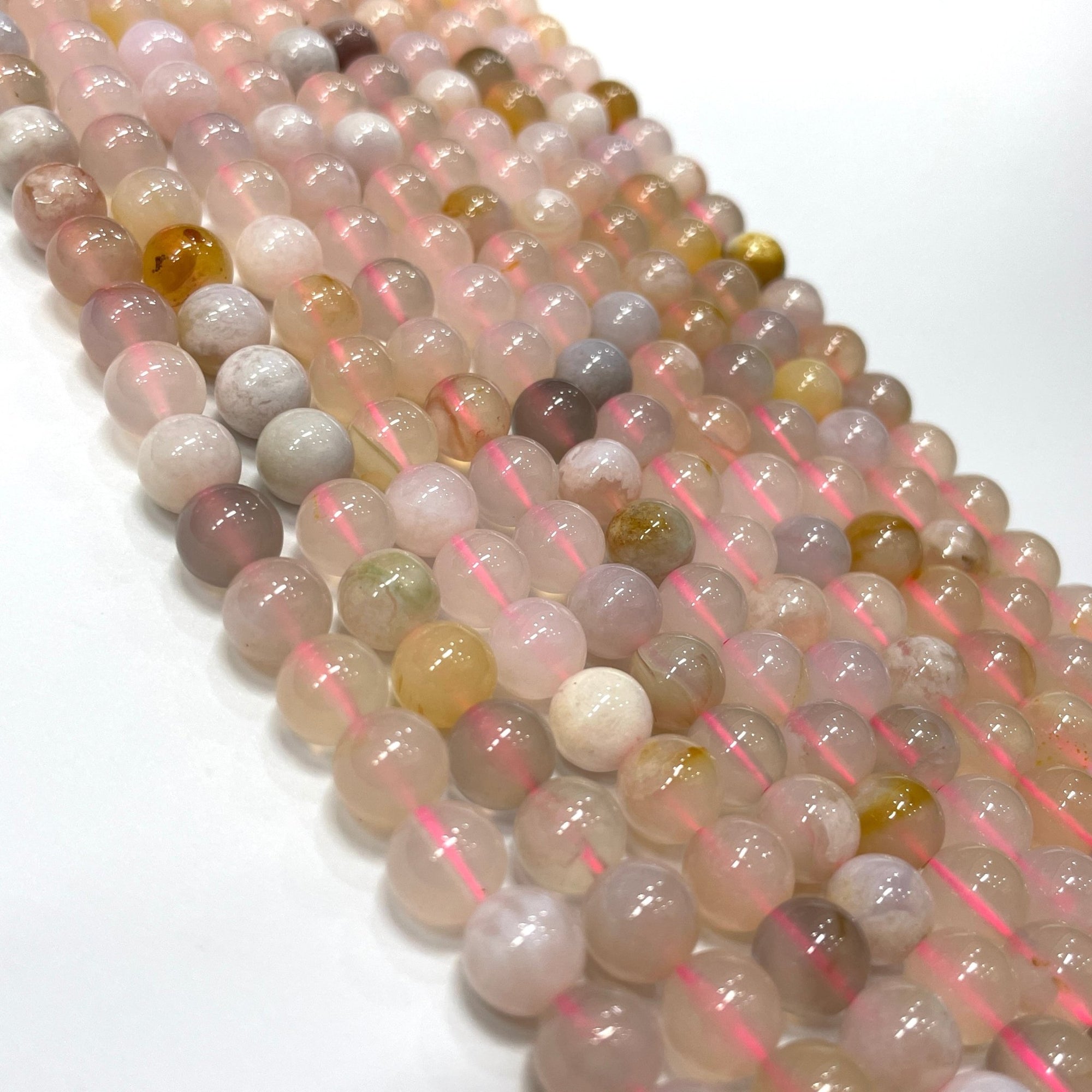 Flower Agate Bead Strand - RockZ Sourcing Hub