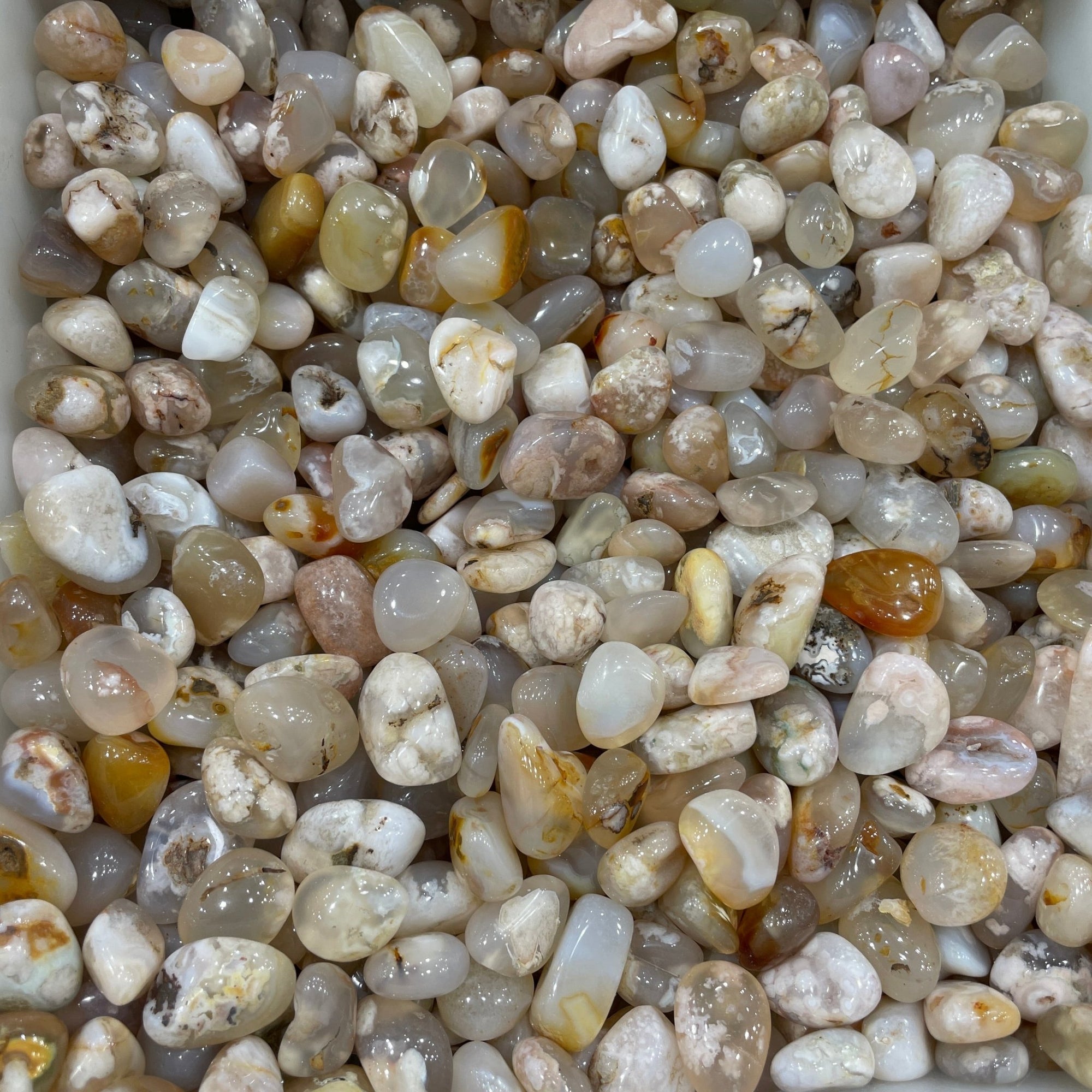 Flower Agate Tumblestone - RockZ Sourcing Hub