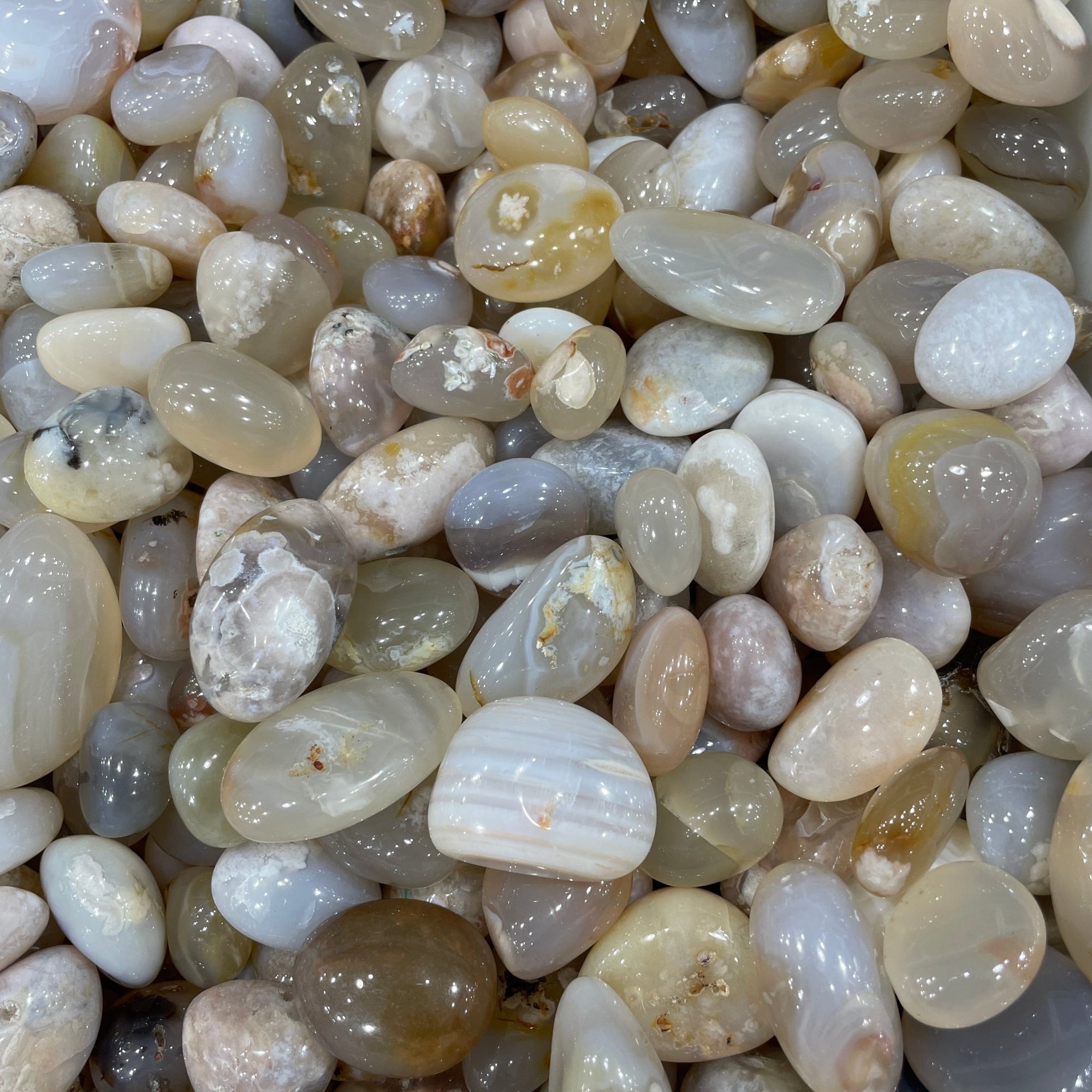 Flower Agate Tumblestone - RockZ Sourcing Hub