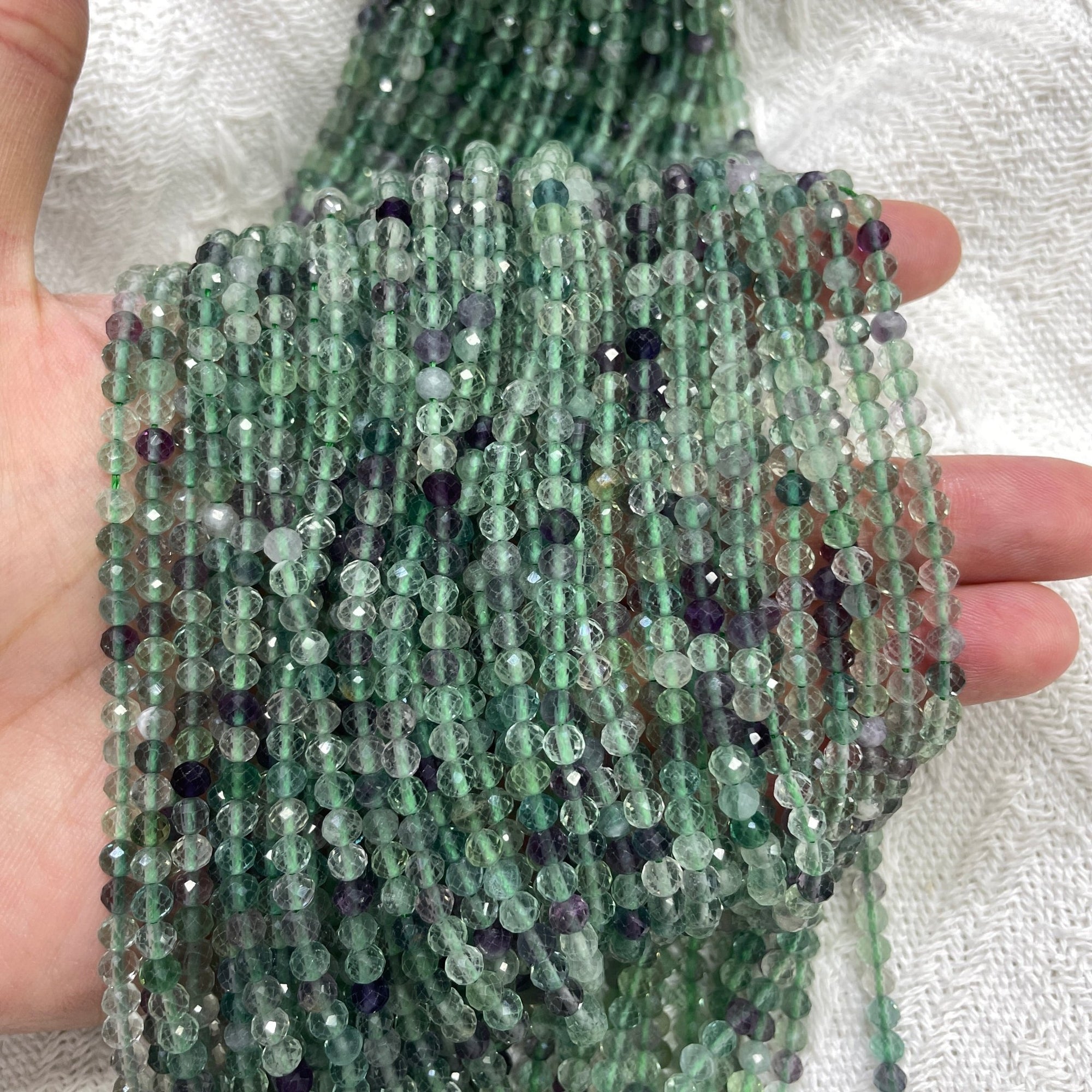 Fluorite Faceted Bead Strand - RockZ Sourcing Hub