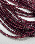 Garnet Micro Faceted Cube Collar Necklace - RockZ Sourcing Hub
