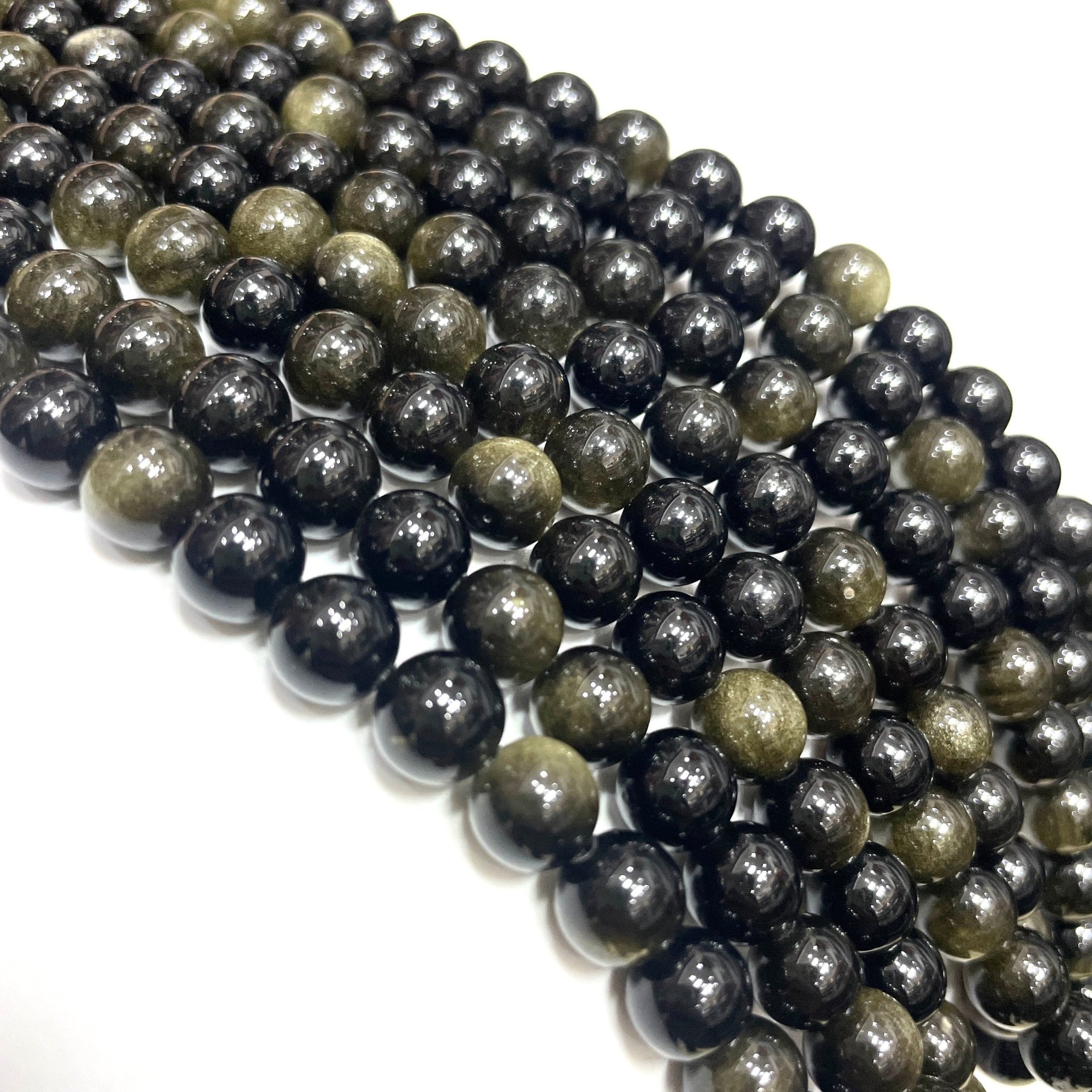 Golden Obsidian Bead Strand - RockZ Sourcing Hub