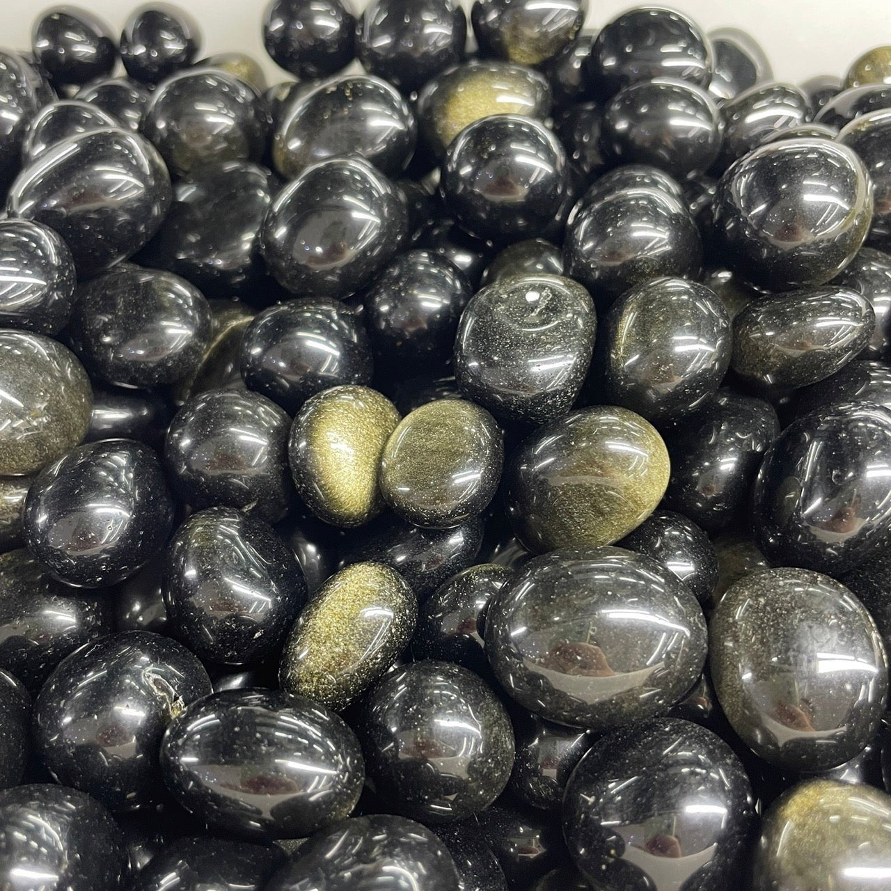 Golden Obsidian Tumblestone - RockZ Sourcing Hub