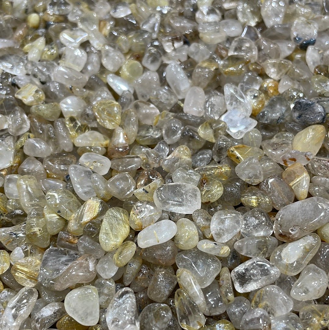 Golden Rutilated Quartz Chips/Nuggets - RockZ Sourcing Hub