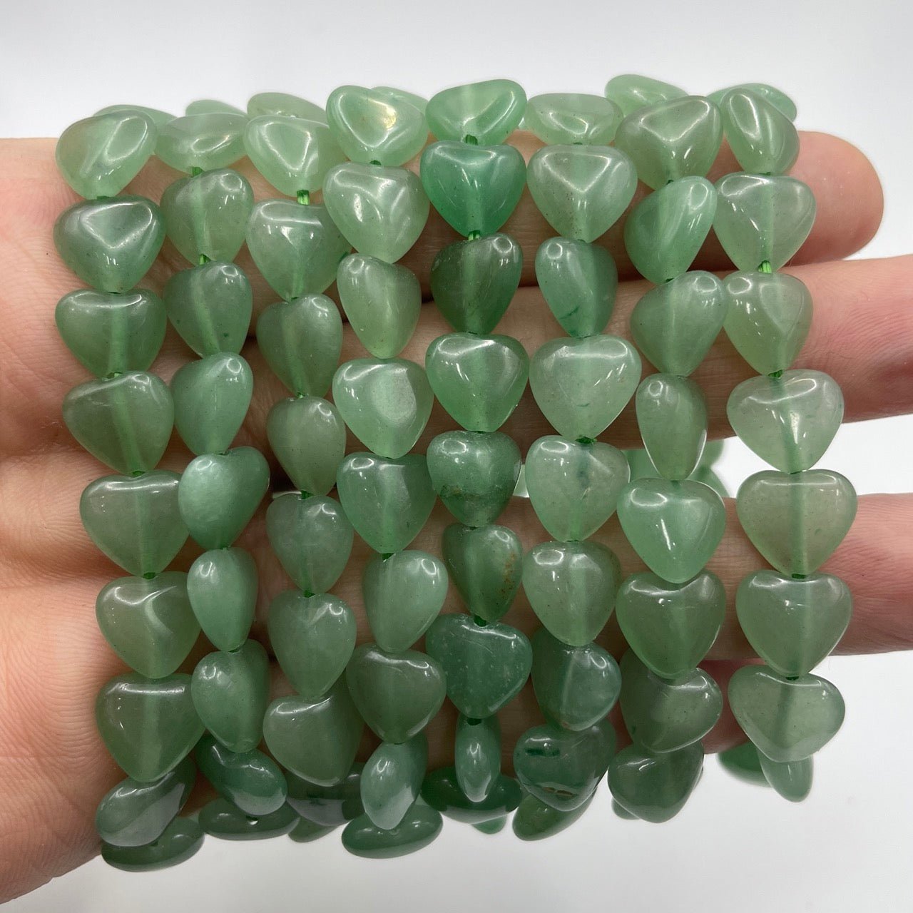 Green Aventurine Heart - Shape Stretch Bracelet - RockZ Sourcing Hub