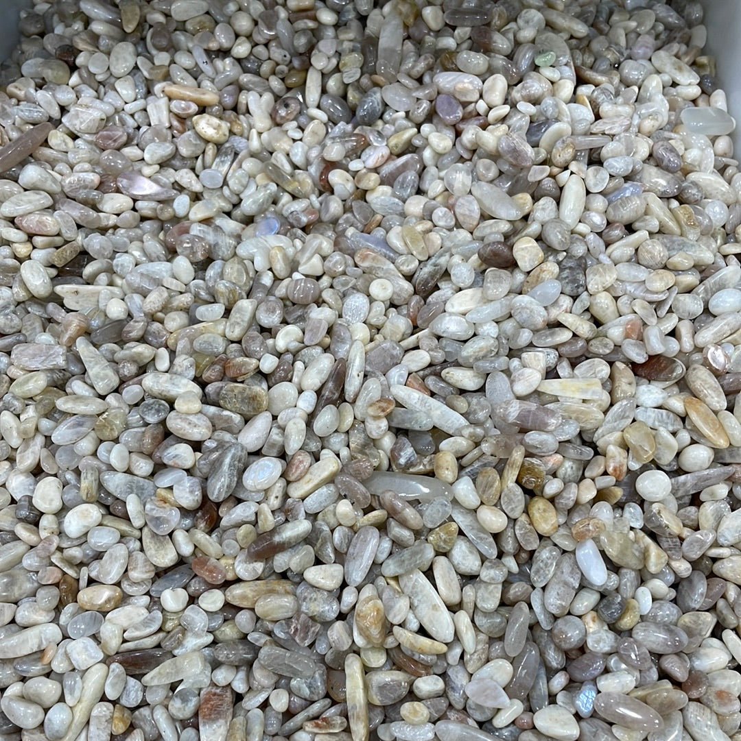 Grey Moonstone Chips/Nuggets - RockZ Sourcing Hub