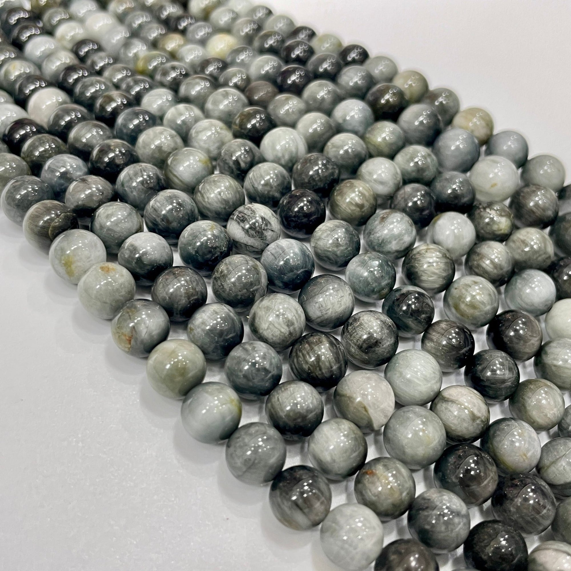 Hawk - eye/Eagle Eye Stone Bead Strand Grade A - RockZ Sourcing Hub
