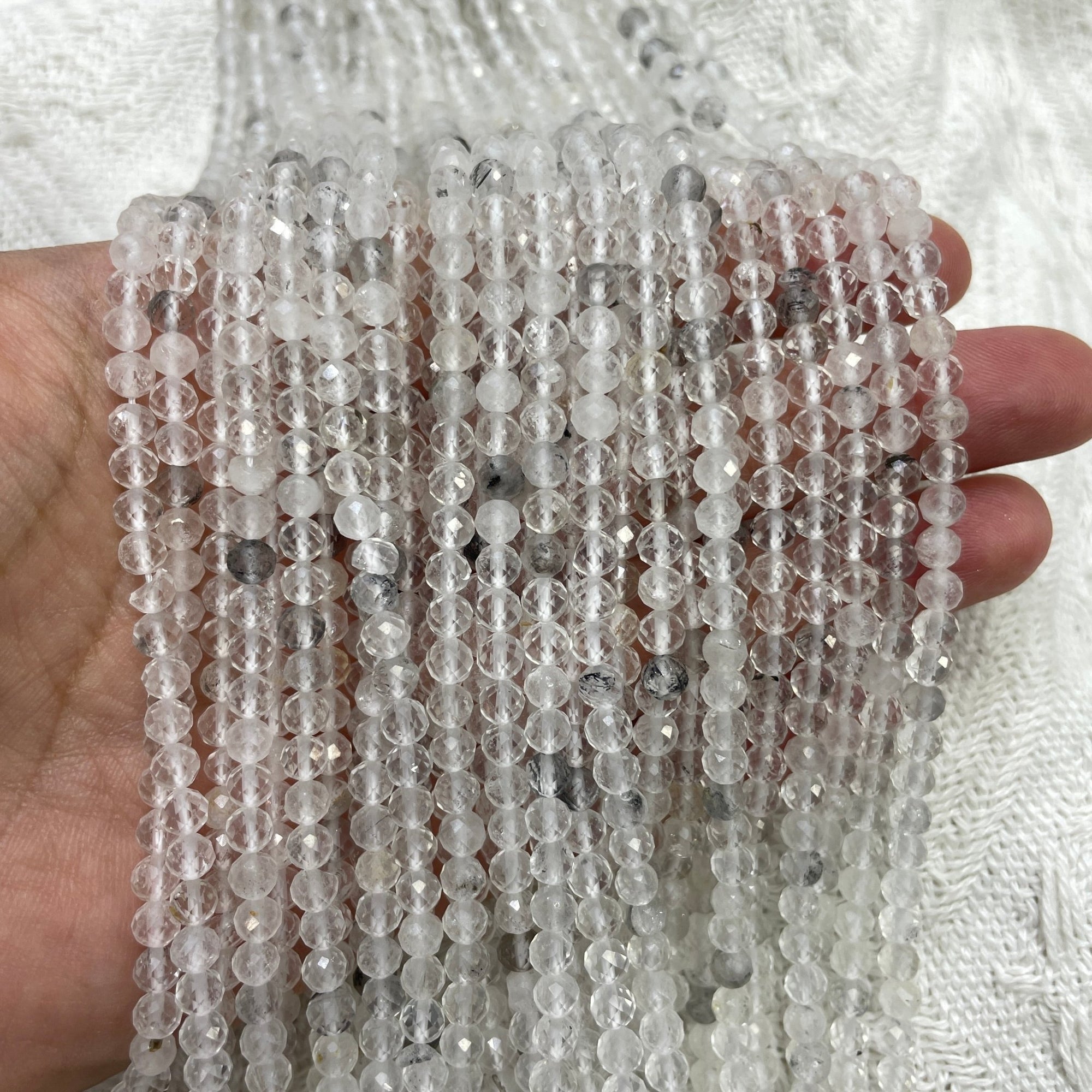 Herkimer Faceted Bead Strand - RockZ Sourcing Hub