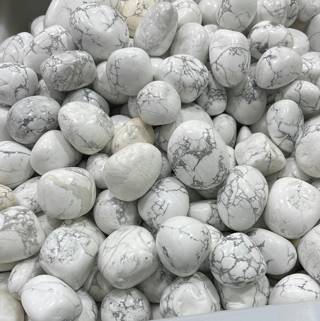 Howlite Tumblestone - RockZ Sourcing Hub