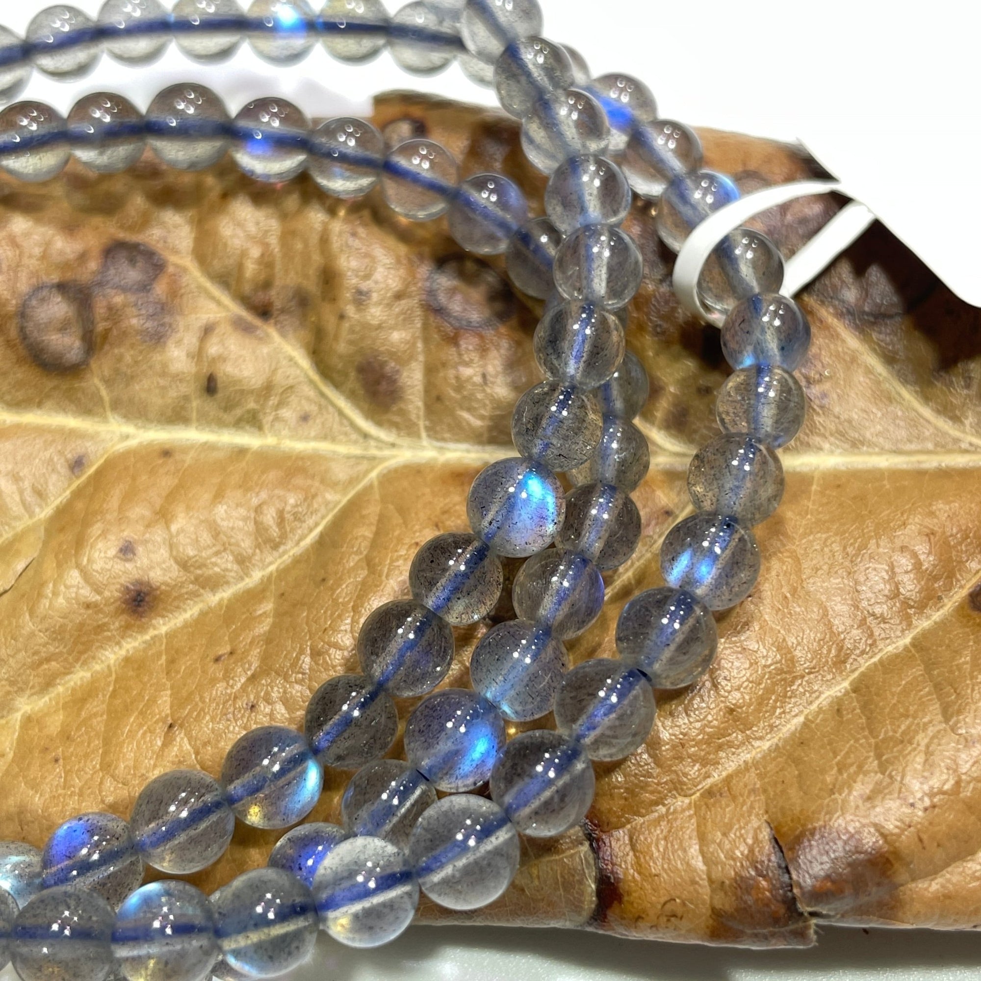 Labradorite AAA Grade Round Bead Triple-wrap Stretch Bracelet - RockZ Sourcing Hub