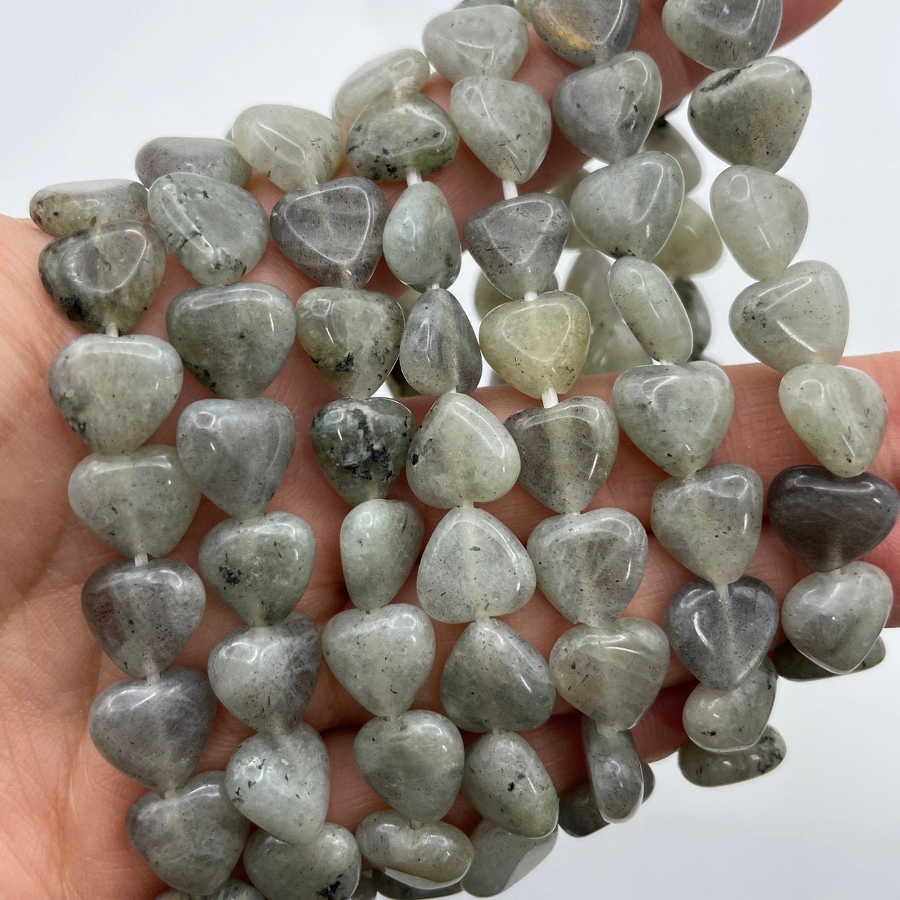 Labradorite Heart - Shape Stretch Bracelet - RockZ Sourcing Hub