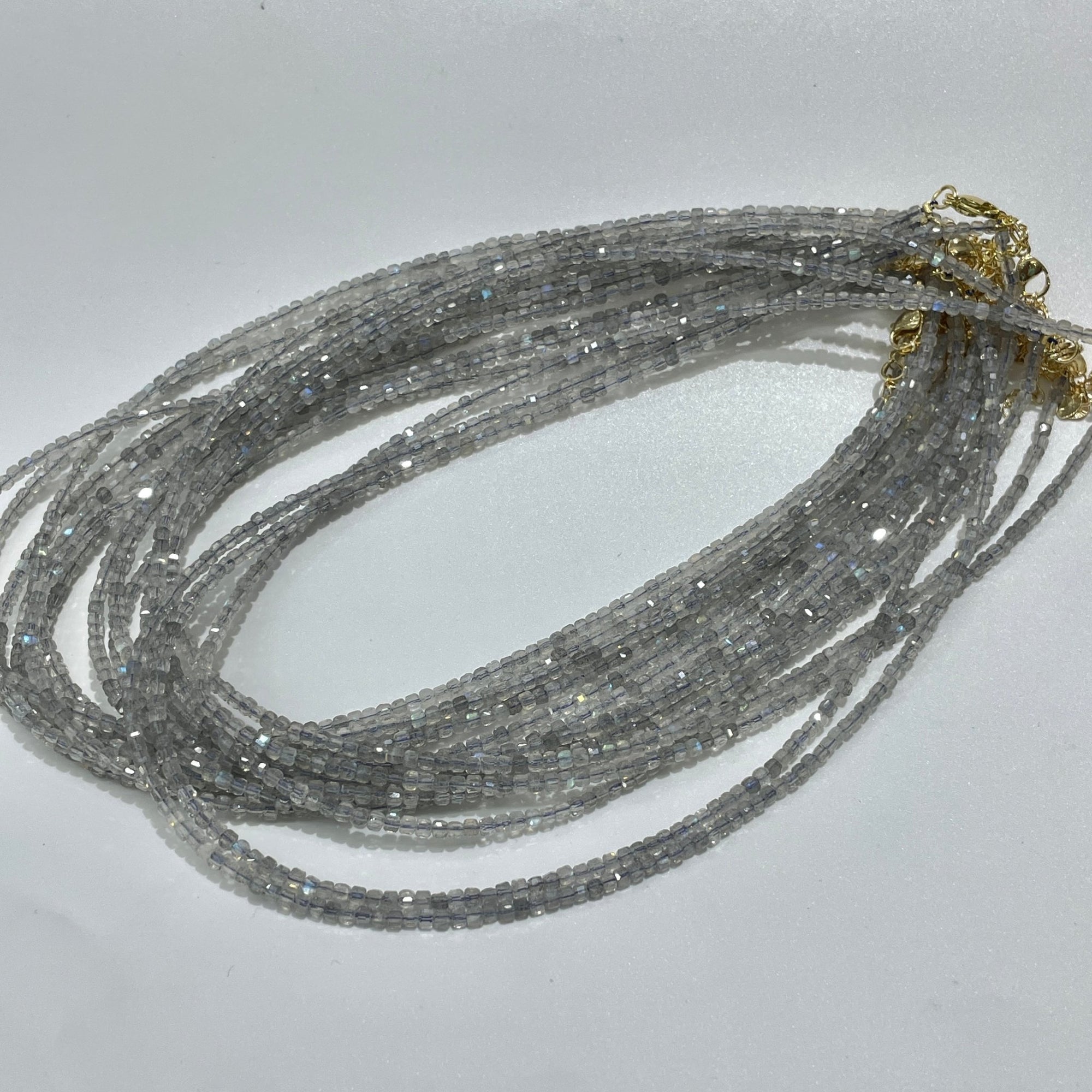 Labradorite Micro Faceted Cube Collar Necklace - RockZ Sourcing Hub