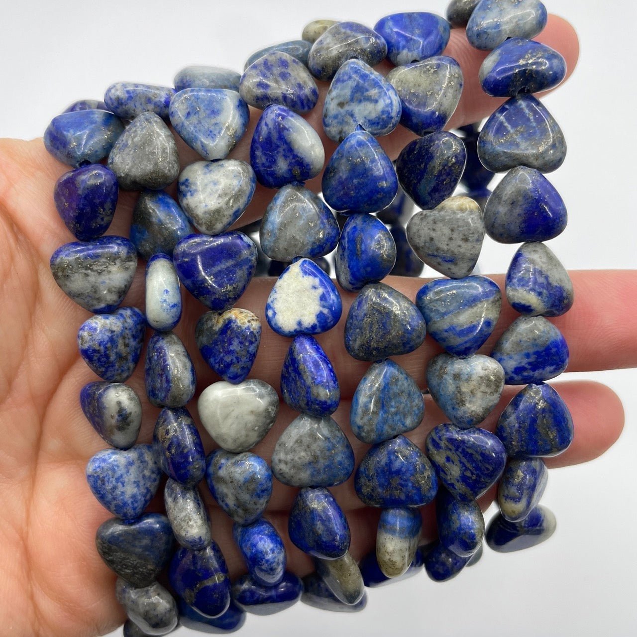 Lapis Lazuli Heart - Shape Stretch Bracelet - RockZ Sourcing Hub
