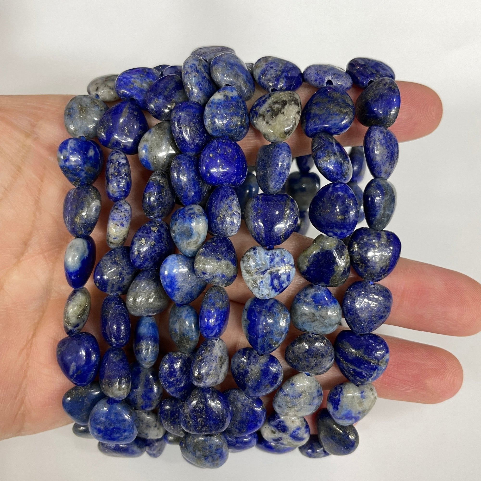 Lapis Lazuli Heart-Shape Stretch Bracelet - RockZ Sourcing Hub