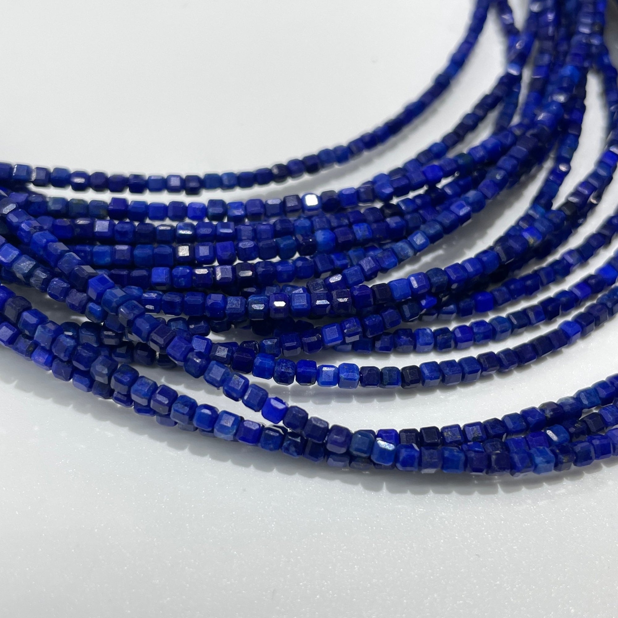 Lapis Micro Faceted Cube Collar Necklace - RockZ Sourcing Hub