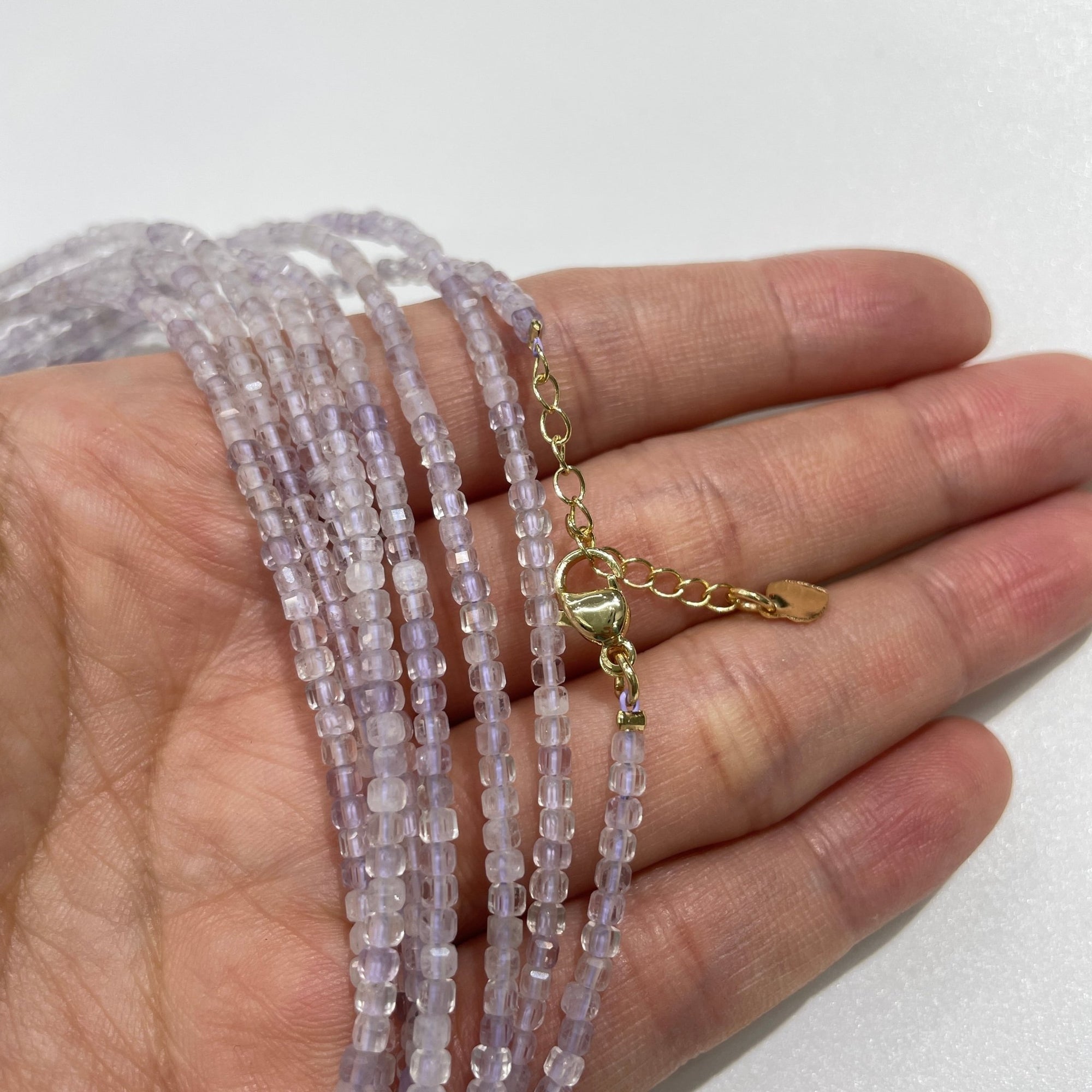 Lavender Amethyst Micro Faceted Cube Collar Necklace - RockZ Sourcing Hub