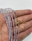 Lavender Amethyst Micro Faceted Cube Collar Necklace - RockZ Sourcing Hub