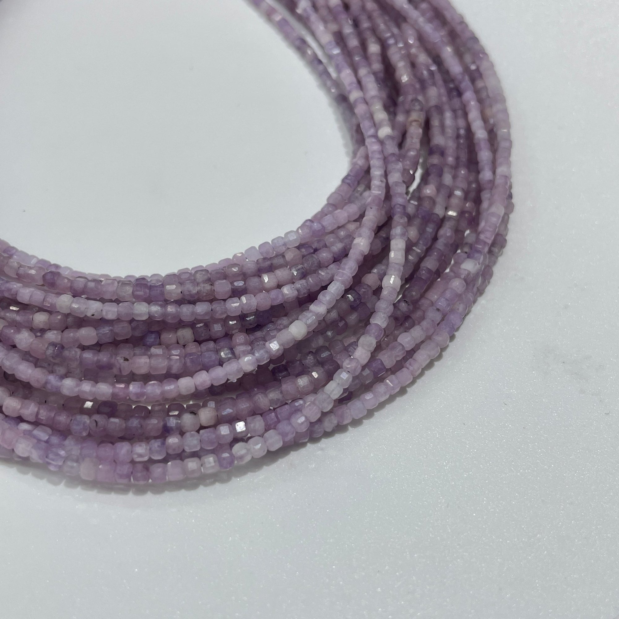 Lepidolite Micro Faceted Cube Collar Necklace - RockZ Sourcing Hub