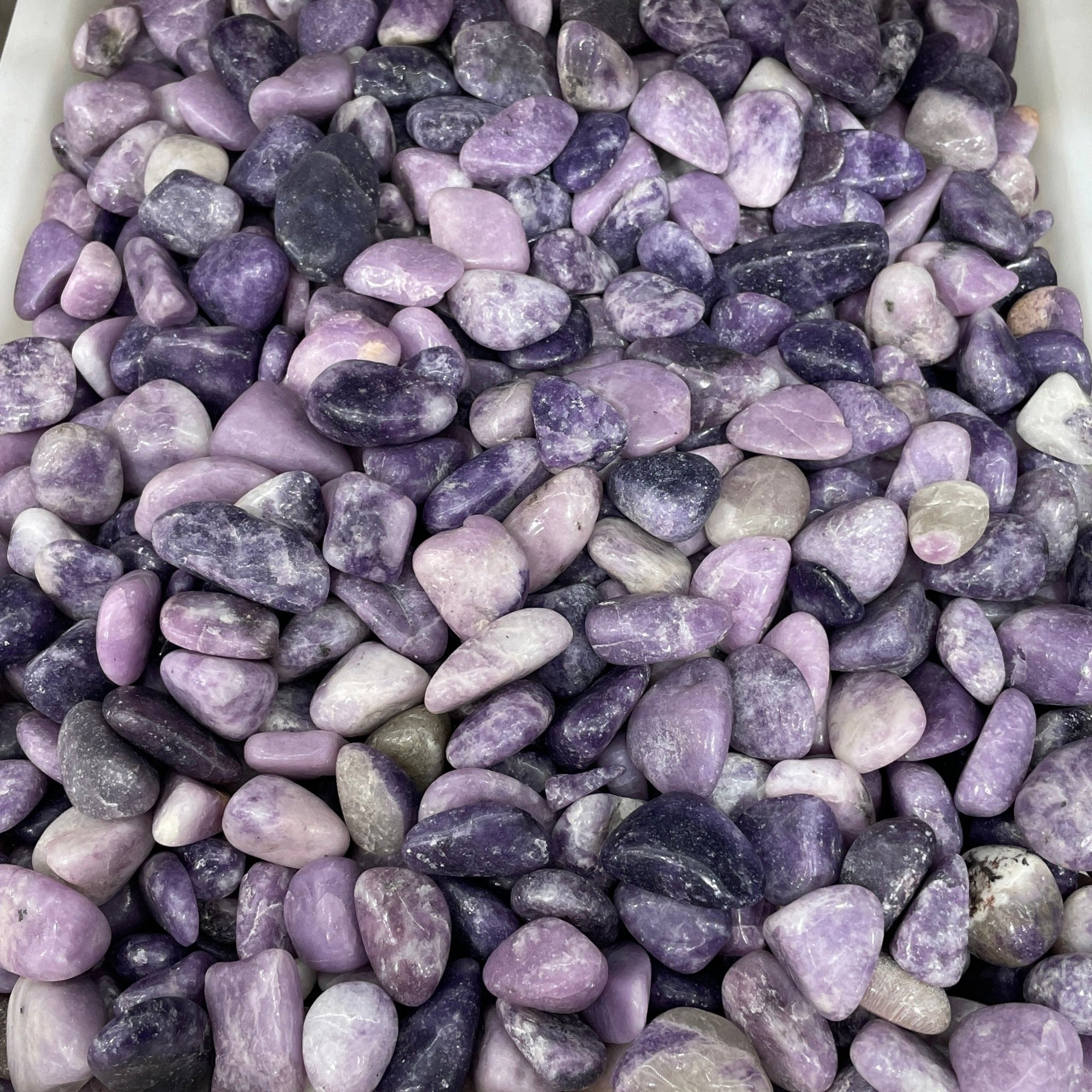 Lepidolite/Purple Mica in Quartz Tumblestone - RockZ Sourcing Hub