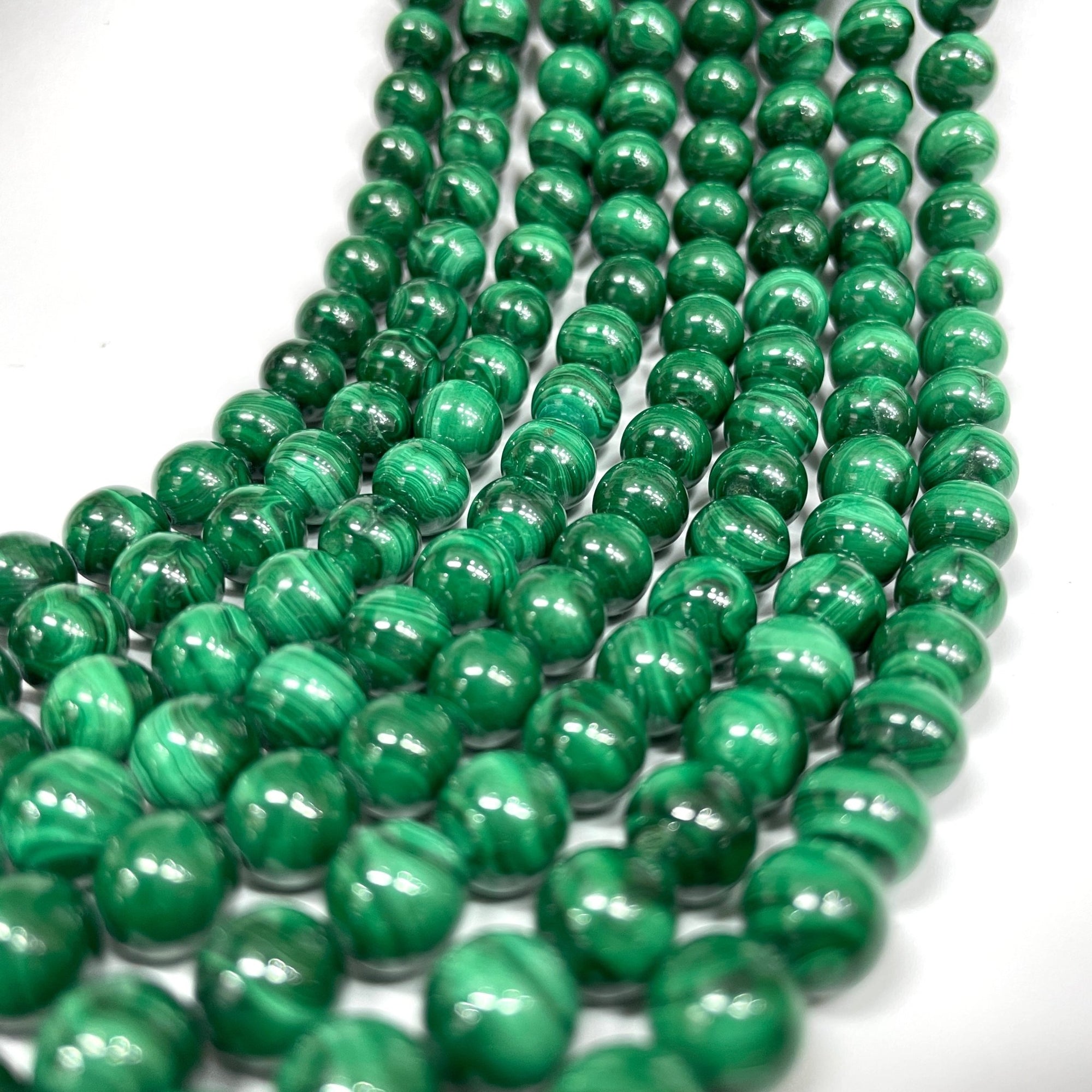 Malachite Bead Strand - Grade A - RockZ Sourcing Hub