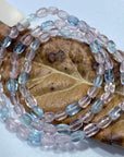 Morganite & Aquamarine AAA Grade Nugget Bead Triple-wrap Stretch Bracelet - RockZ Sourcing Hub