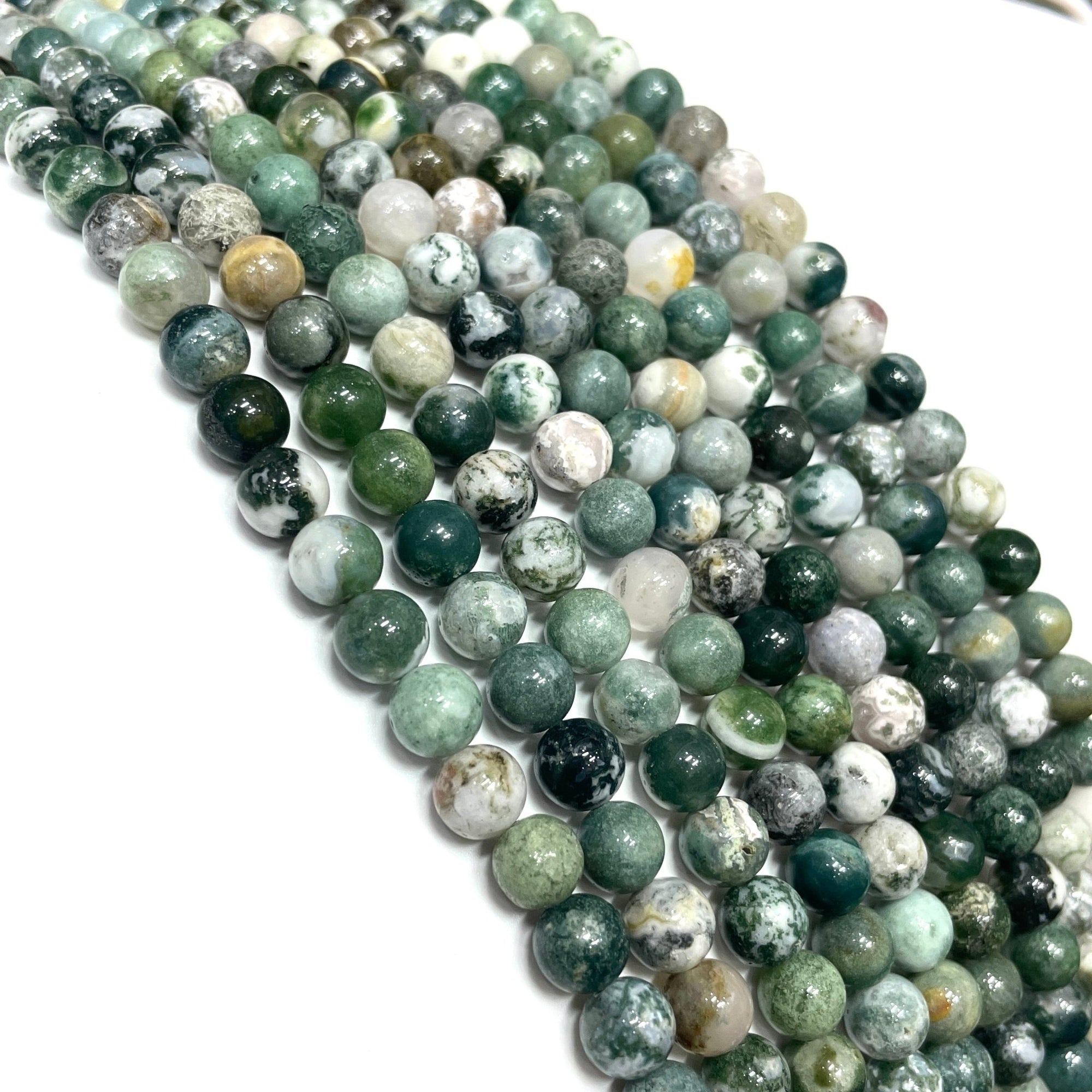 Moss Agate Bead Strand - RockZ Sourcing Hub