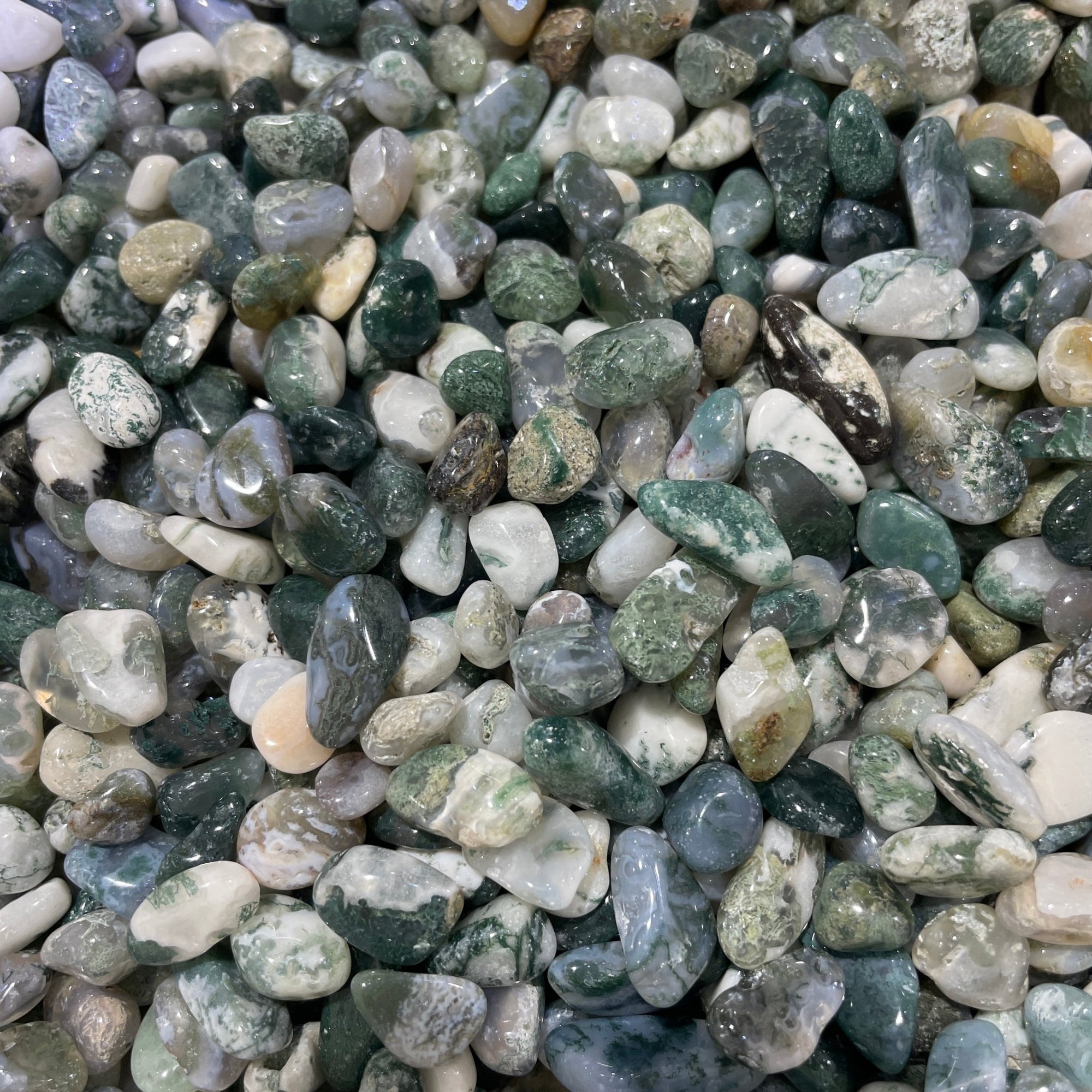 Moss Agate Chips/Nuggets - RockZ Sourcing Hub