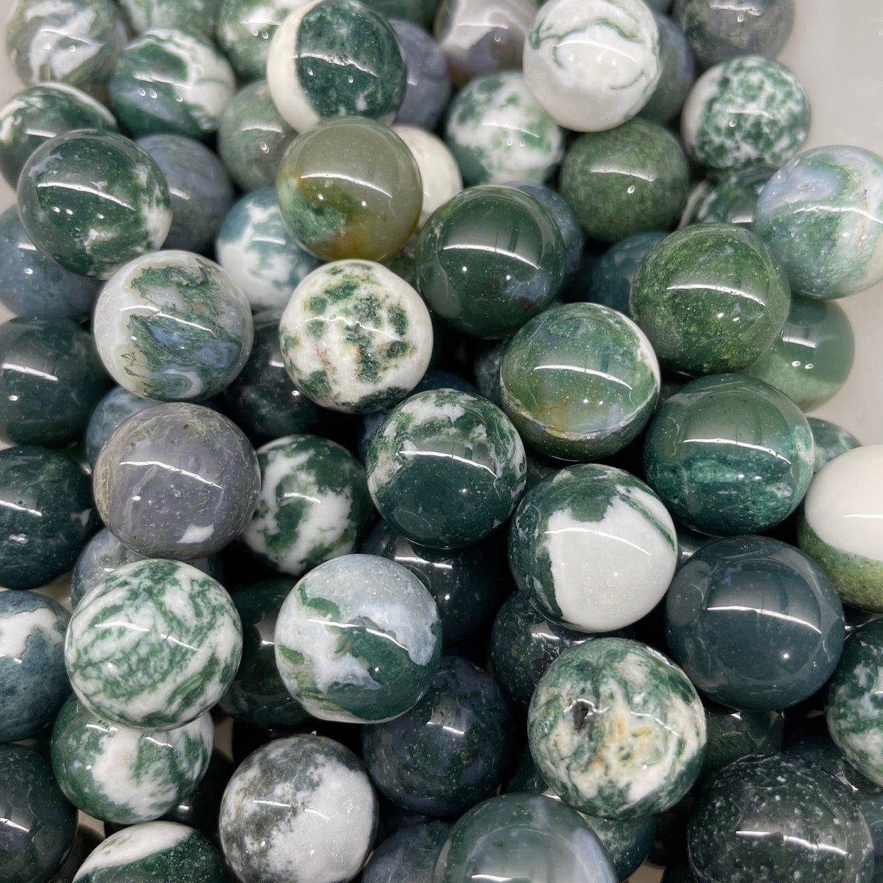 Moss Agate Mini Sphere - RockZ Sourcing Hub