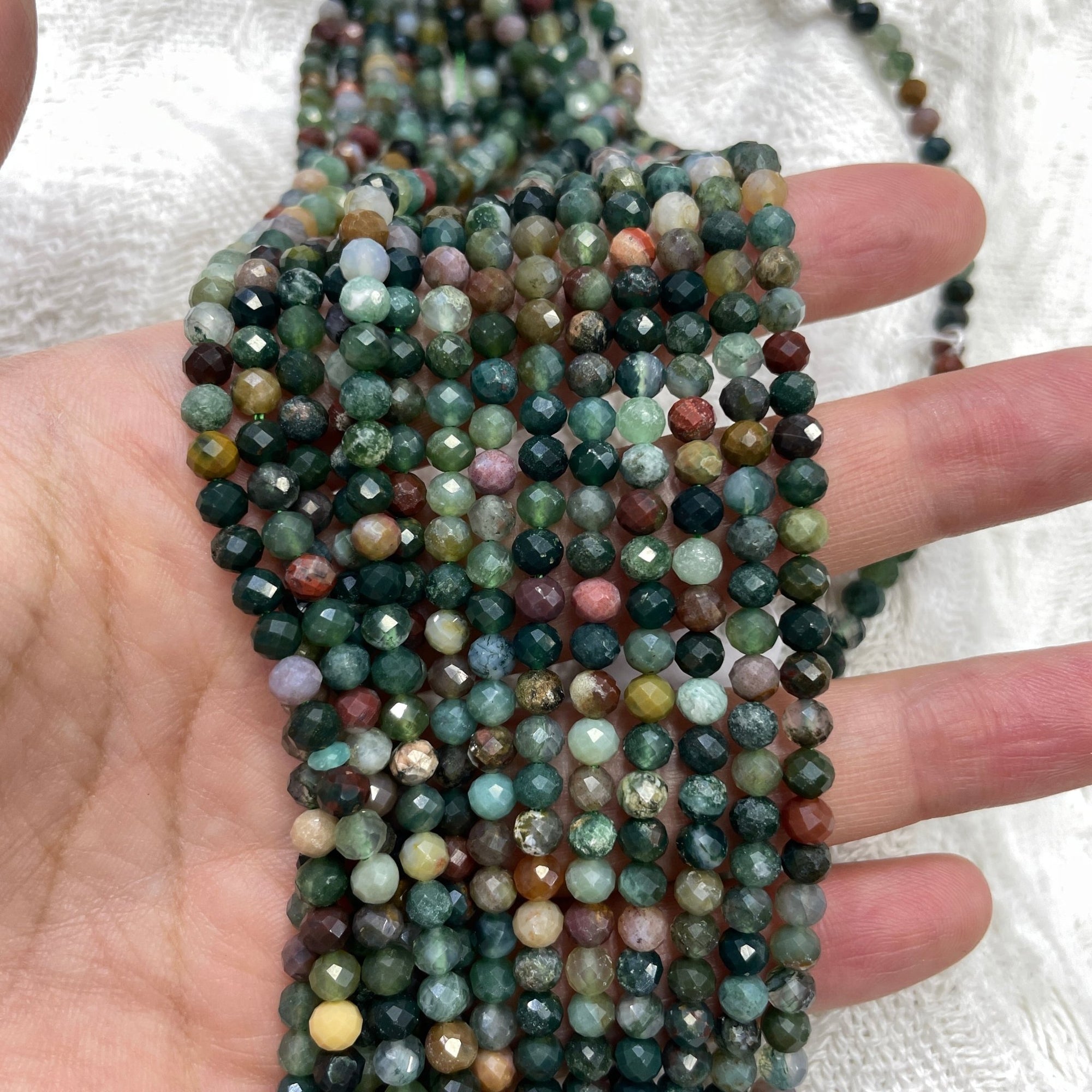 Ocean Jasper Faceted Bead Strand - RockZ Sourcing Hub