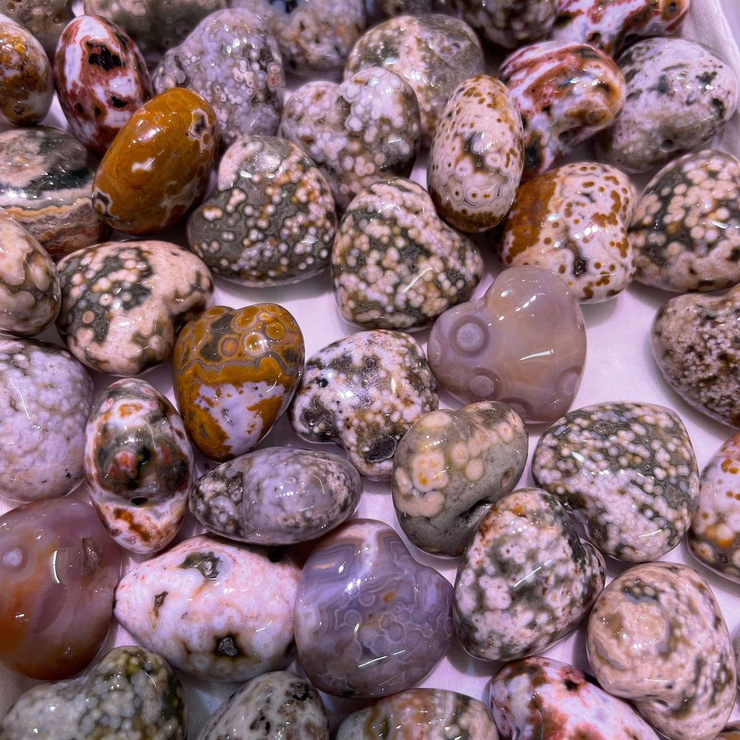 Ocean Jasper Heart - RockZ Sourcing Hub